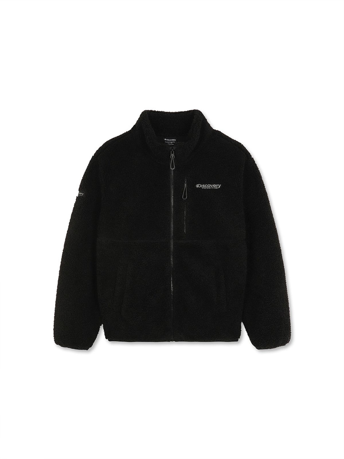 디스커버리 키즈(DISCOVERY KIDS) 스탠넥 플리스 자켓 (BLACK)