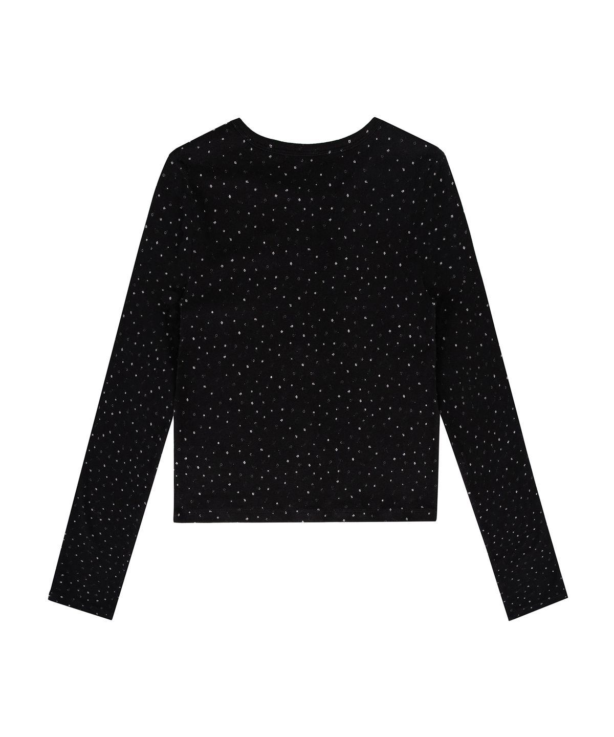 락케이크(ROCKCAKE) Flower Pattern Cardigan - Black