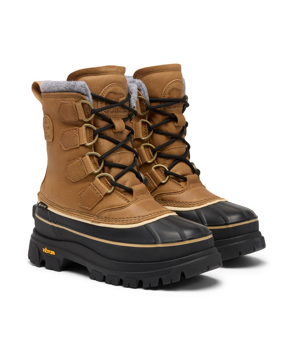소렐(SOREL) (여성) 카리부 호라이즌™ GTX - 카리부 버프:블랙 / NL5322-263