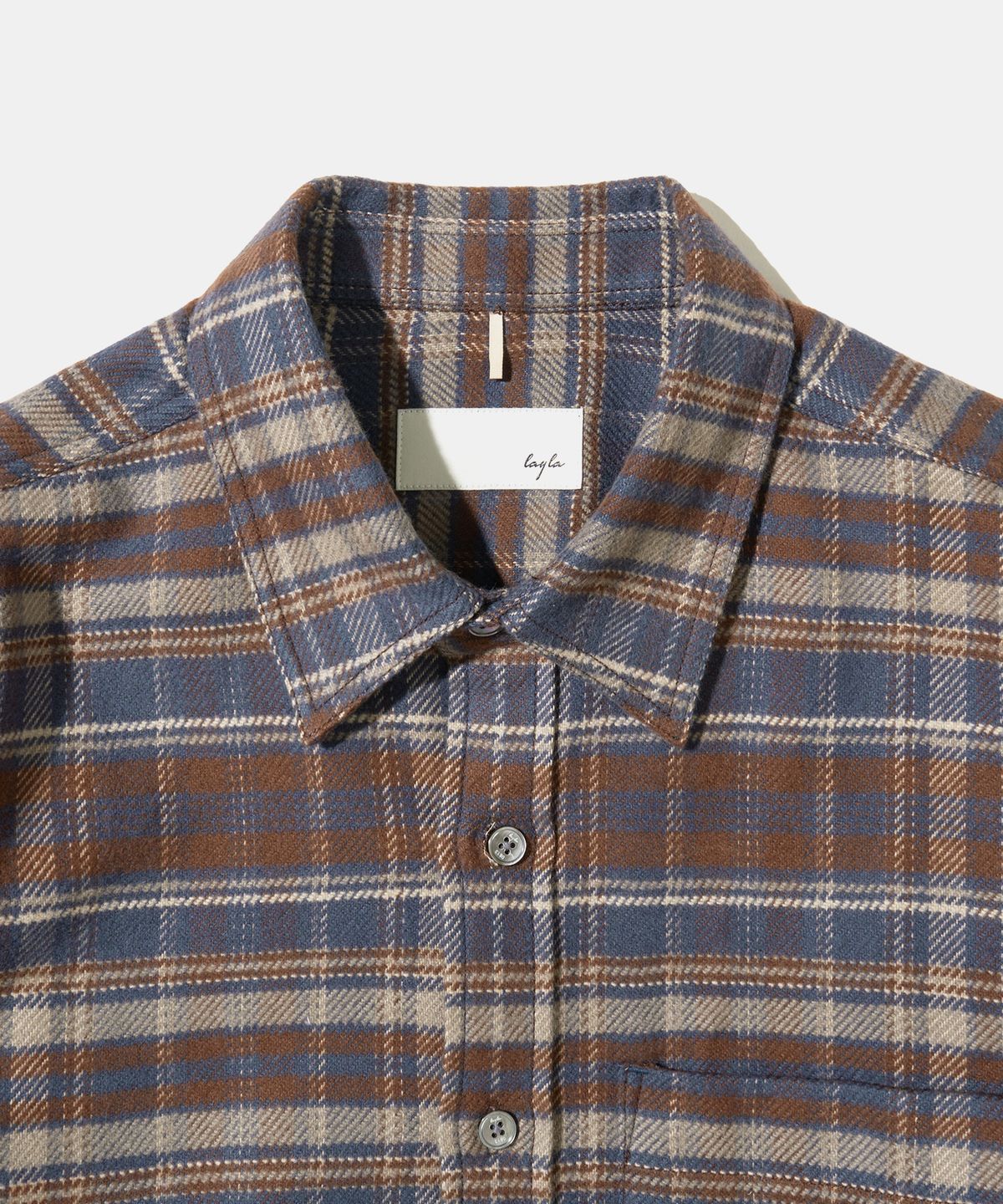 다이아몬드 레이라(DIAMOND LAYLA) Autumn Shadow Navy Check Shirt S183