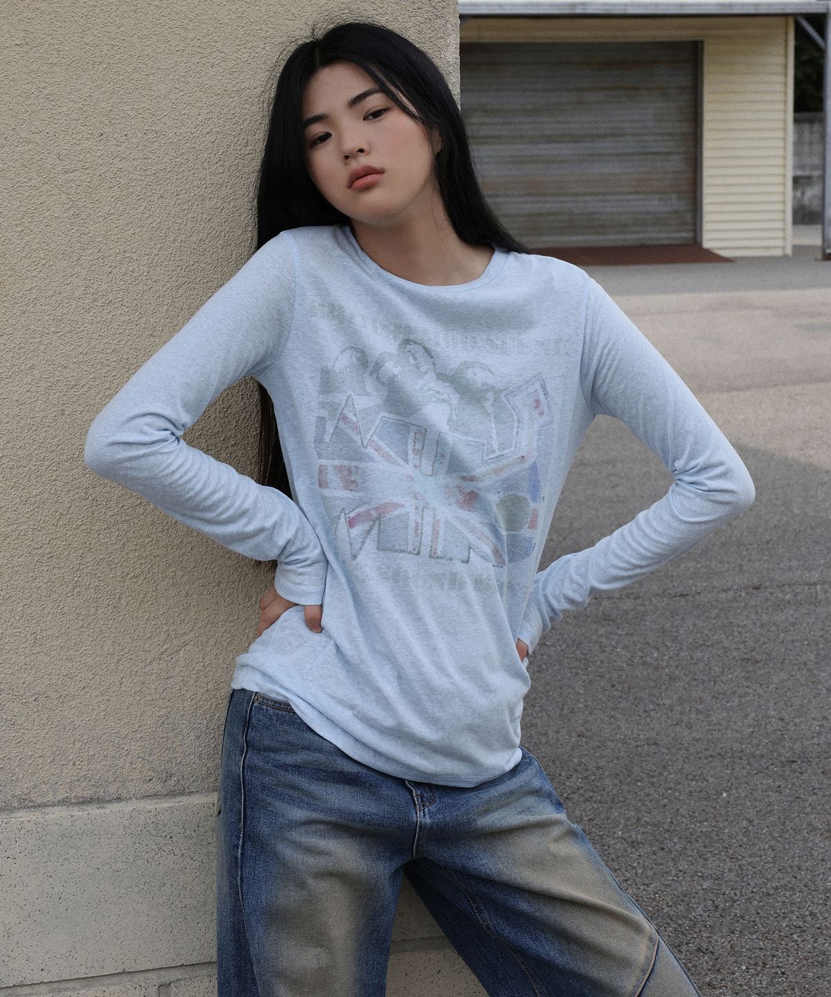 랑거(LANGER) 25FW [PLC] who graphic t-shirt_2Colors