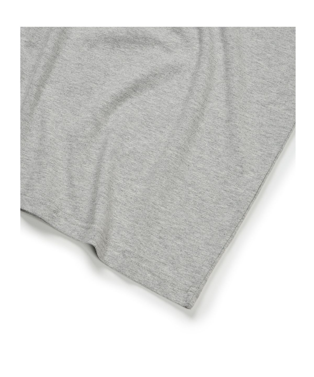이티씨이(ETCE) (BASE) SNAP SLEEVE HENLEY NECK TEE (MELANGE GRAY)