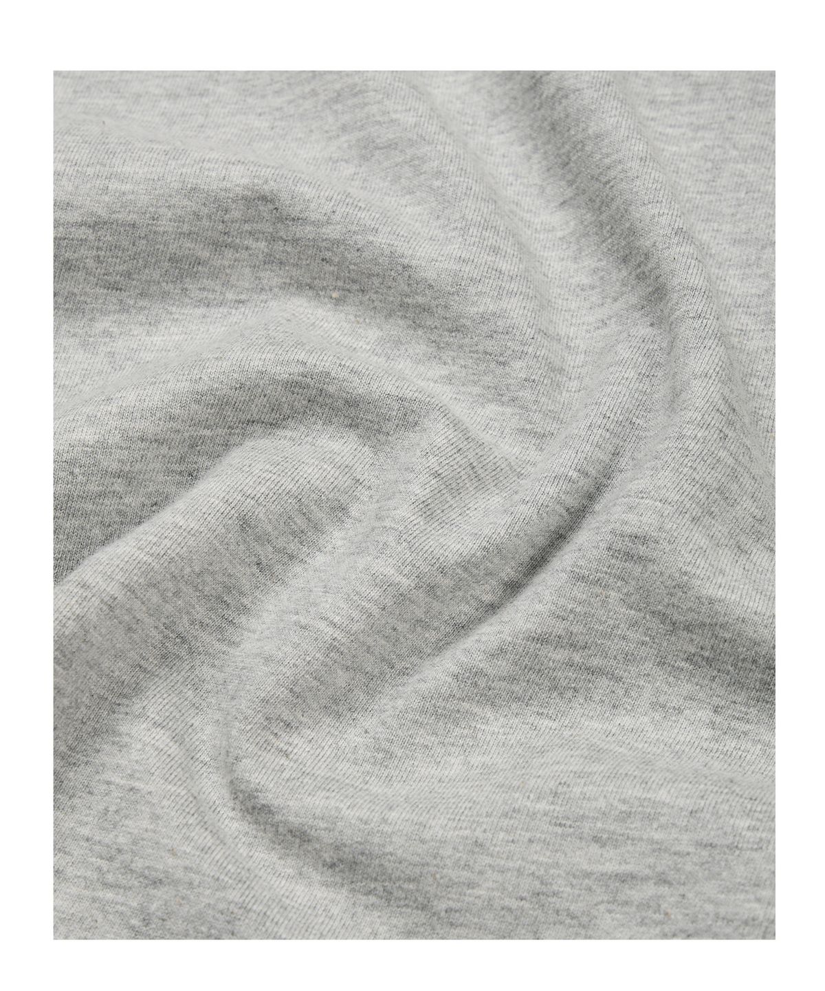 이티씨이(ETCE) (BASE) SNAP SLEEVE HENLEY NECK TEE (MELANGE GRAY)