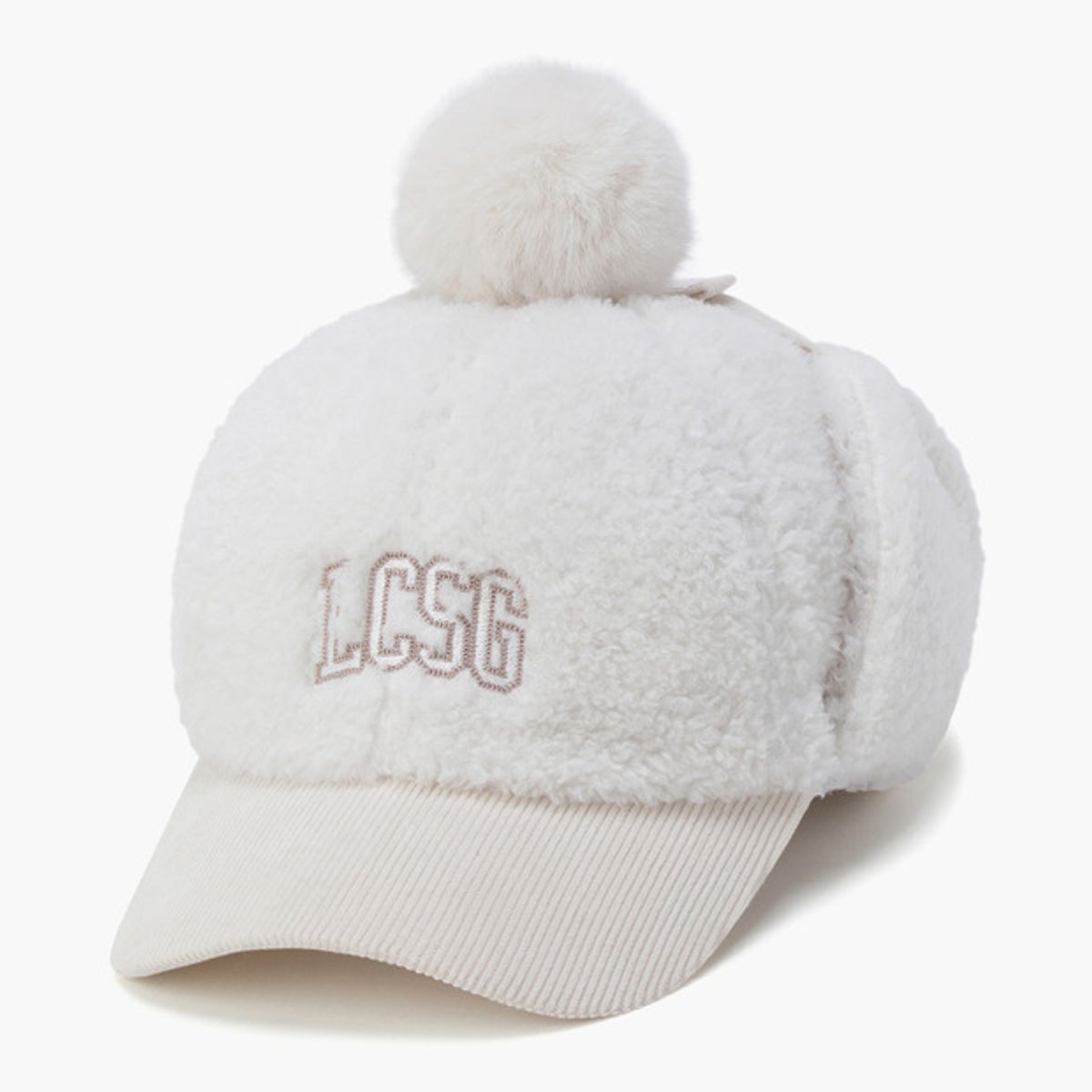 르꼬끄 골프(LECOQ GOLF) 여성 부클 귀달이 볼캡 (GQ322LCP91)
