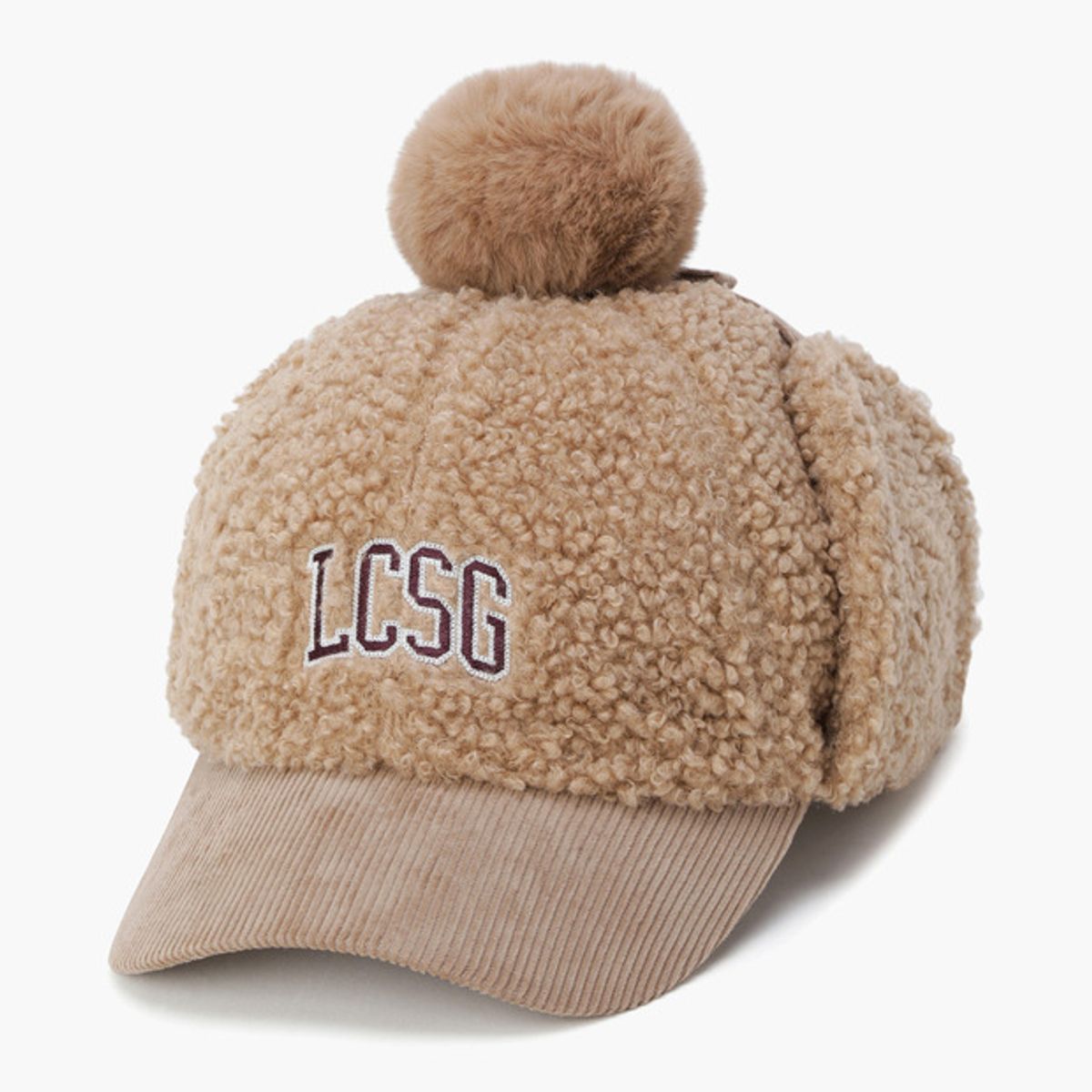 르꼬끄 골프(LECOQ GOLF) 여성 부클 귀달이 볼캡 (GQ322LCP91)