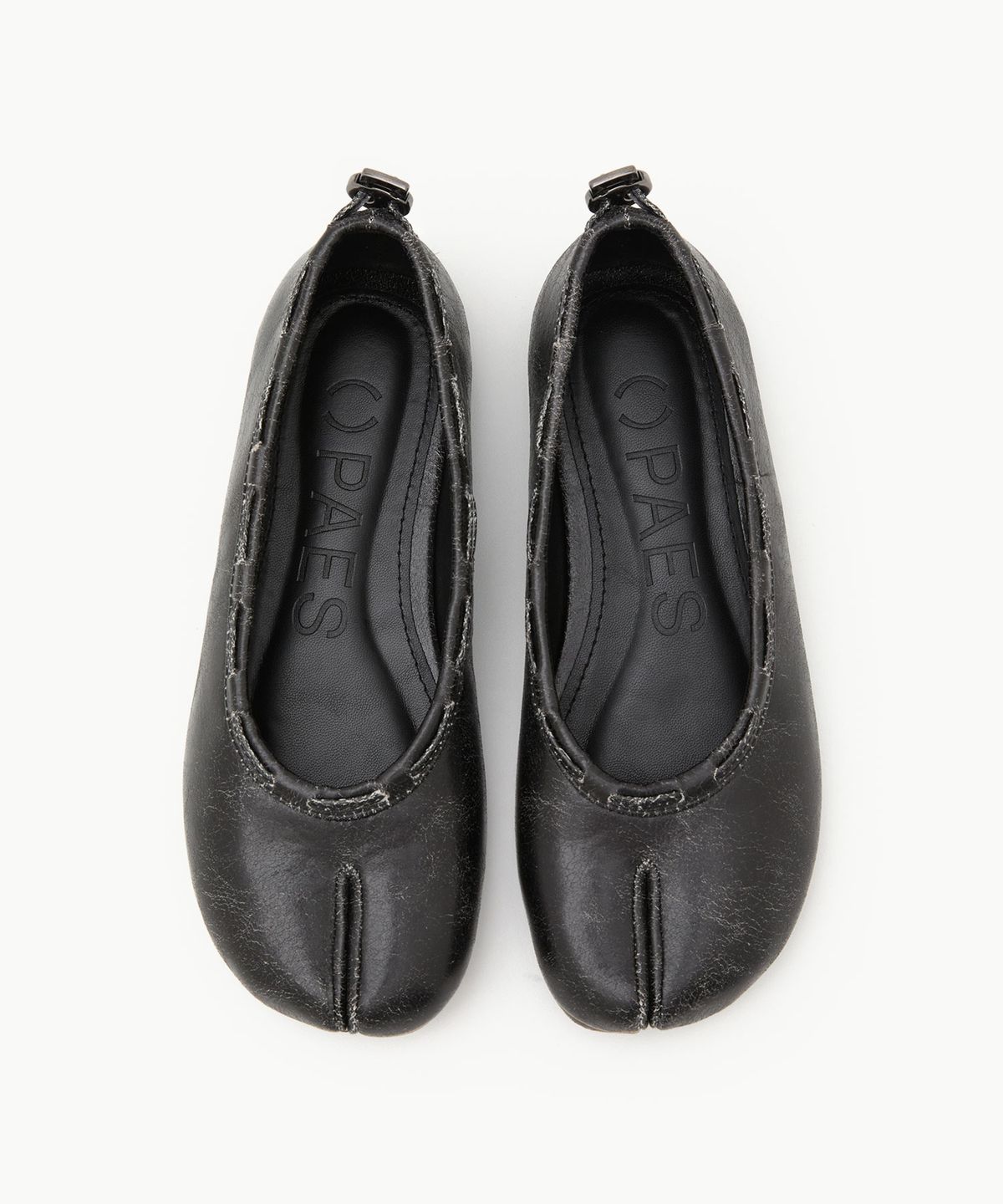 페이즈(PAES) Leather String Flat / Vintage Black