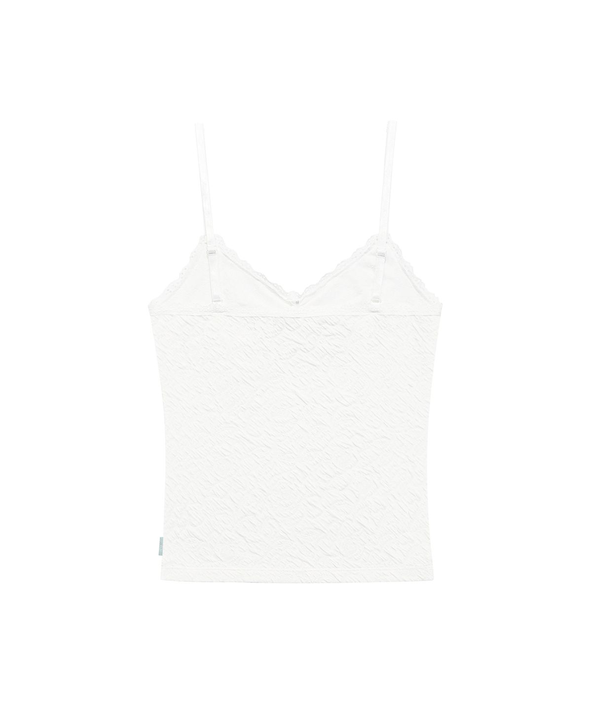 미레코(MIRECO) FLOWER EMBOSSED SLEEVELESS IVORY