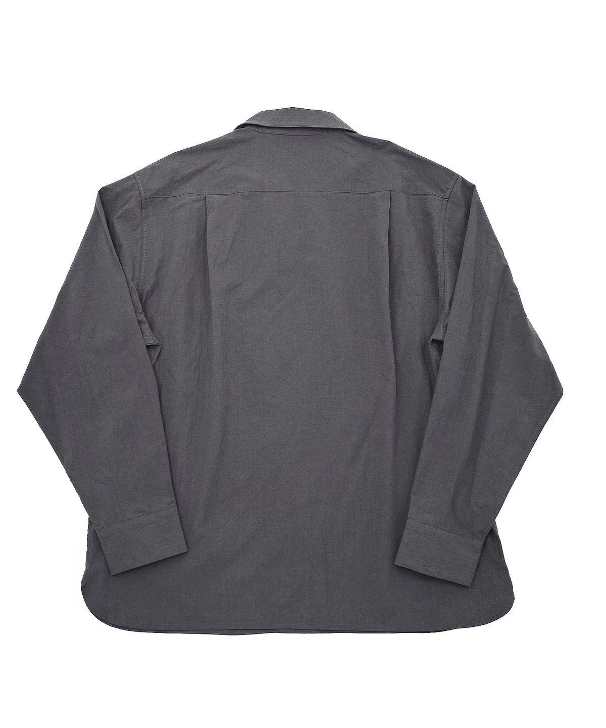 어낫띵(A NOTHING) BIO-WASHED CREASE TAILORED SHIRT (Charcoal)