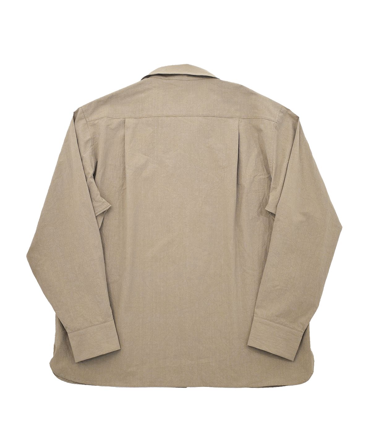 어낫띵(A NOTHING) BIO-WASHED CREASE TAILORED SHIRT (Ash Beige)