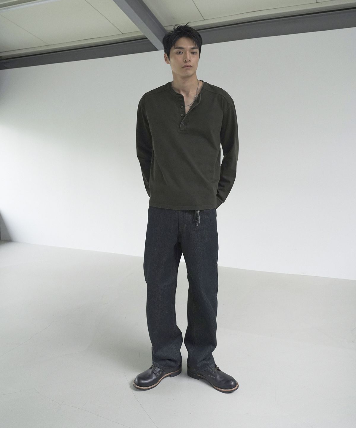 시도(SIIIIDO) ARMOR GOAT G&P HENRYNECK LONG SLEEVE(G&P KHAKI)