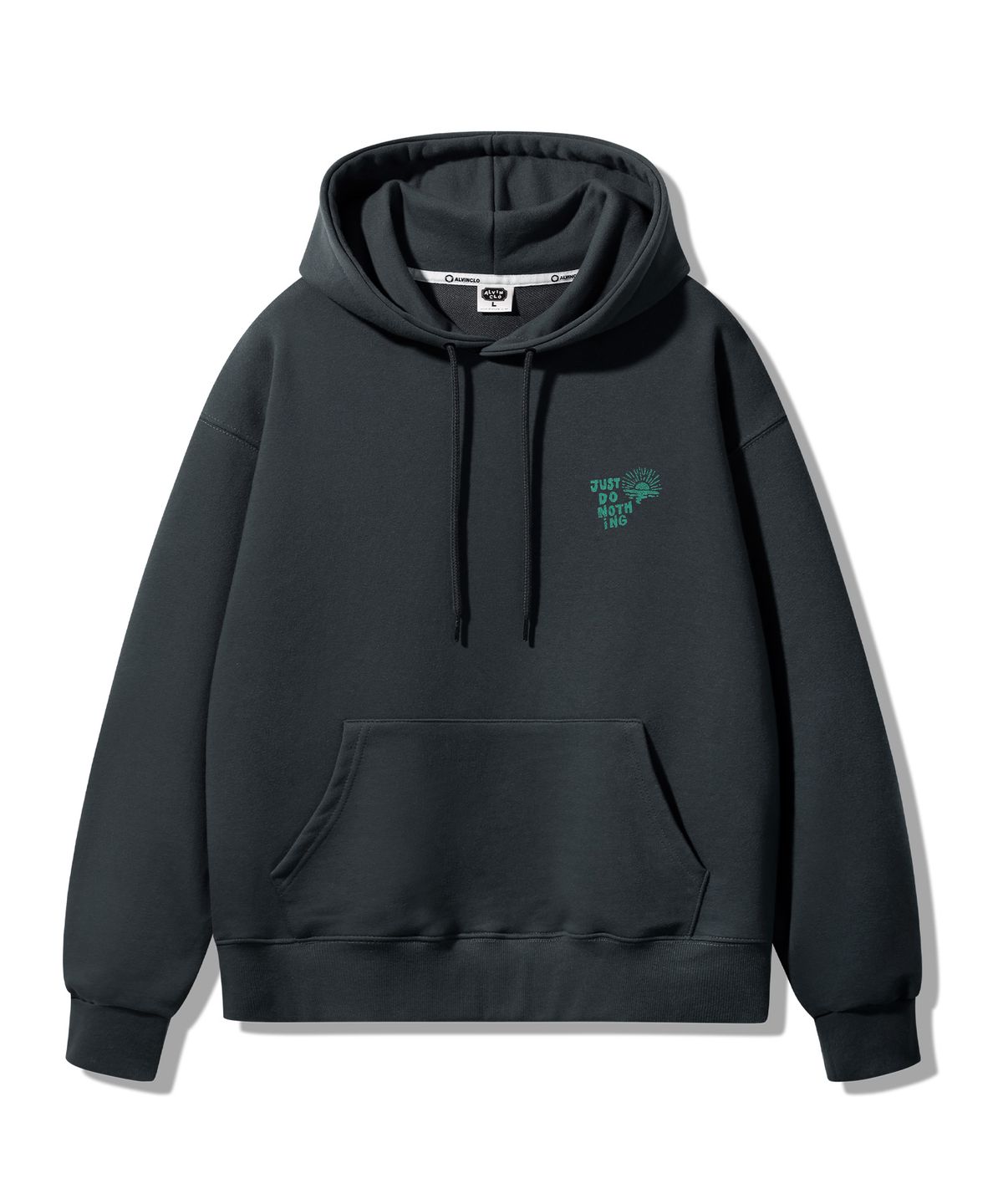 앨빈클로(ALVINCLO) JUST DO NOTHING 오버핏 후드티 AVH261 (3 COLOR)