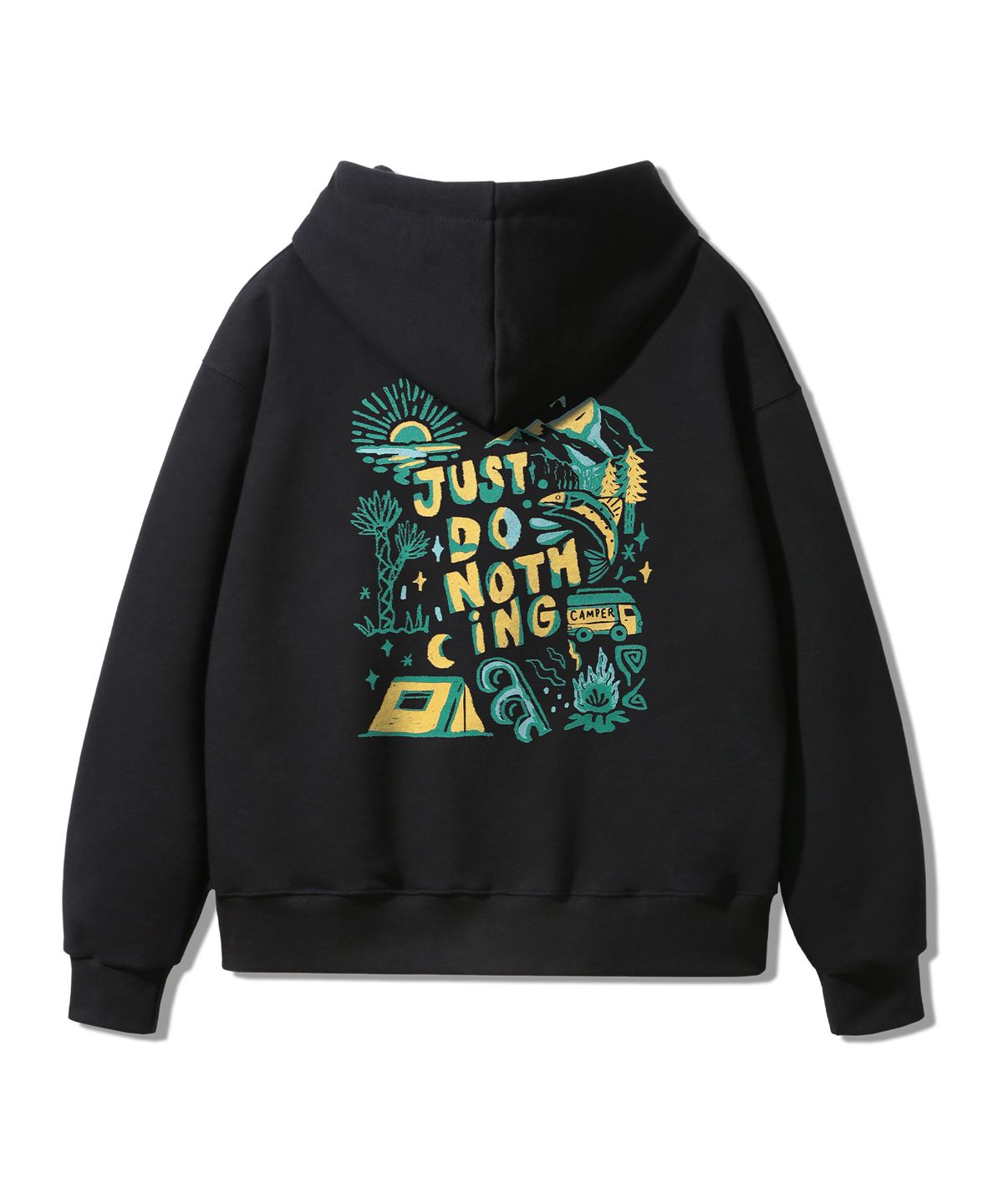앨빈클로(ALVINCLO) JUST DO NOTHING 오버핏 후드티 AVH261 (3 COLOR)
