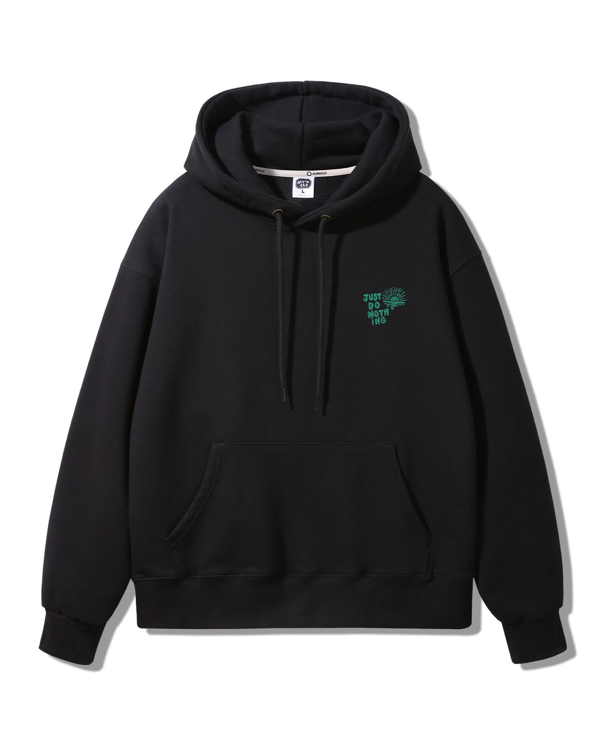 앨빈클로(ALVINCLO) JUST DO NOTHING 오버핏 후드티 AVH261 (3 COLOR)