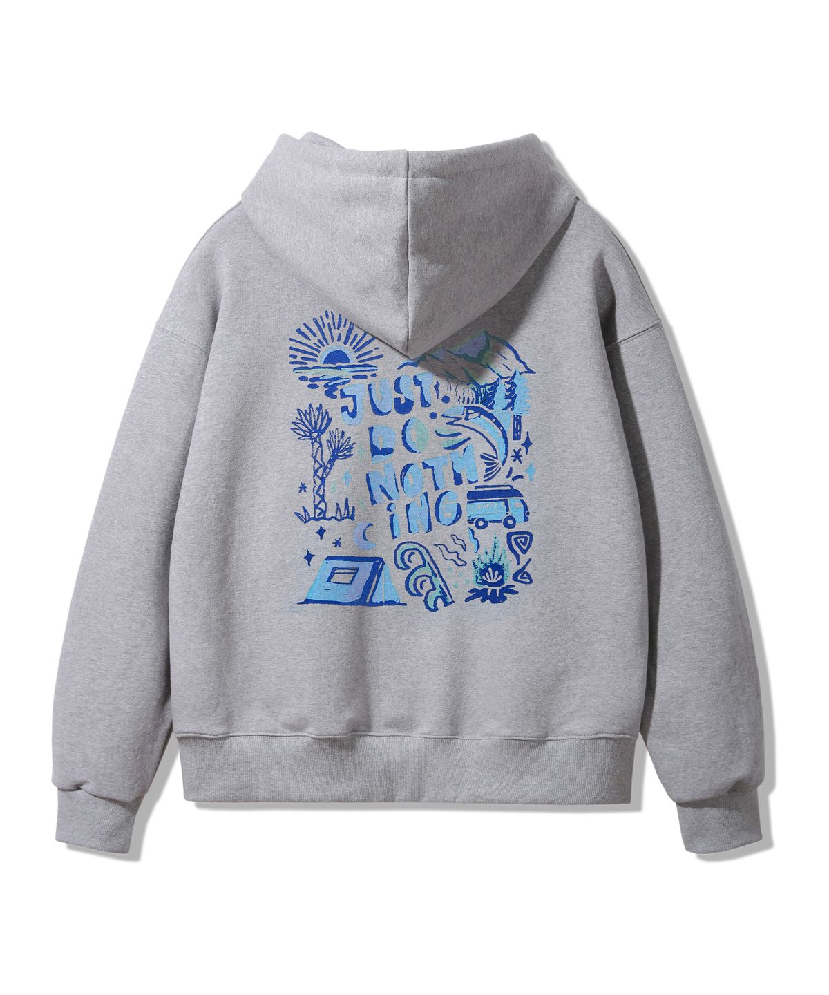 앨빈클로(ALVINCLO) JUST DO NOTHING 오버핏 후드티 AVH261 (3 COLOR)
