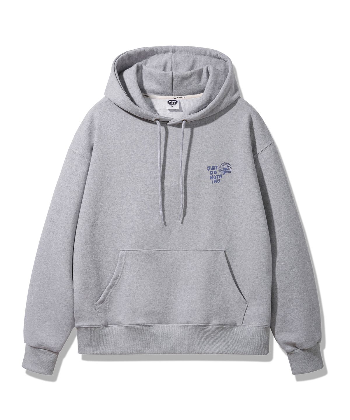 앨빈클로(ALVINCLO) JUST DO NOTHING 오버핏 후드티 AVH261 (3 COLOR)