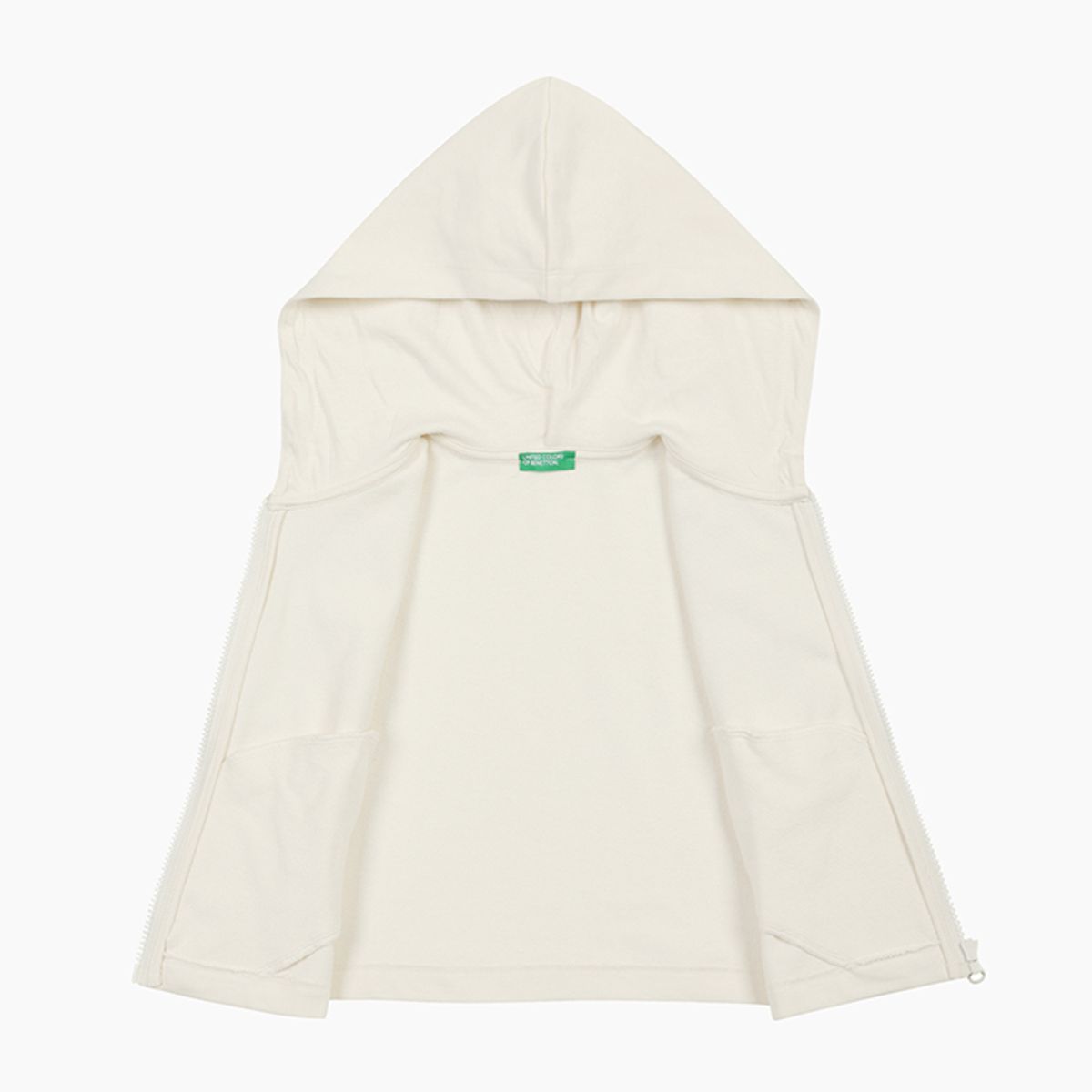 베네통키즈(BENETTONKIDS) 코튼 후드 집업_3NBMC505EIV