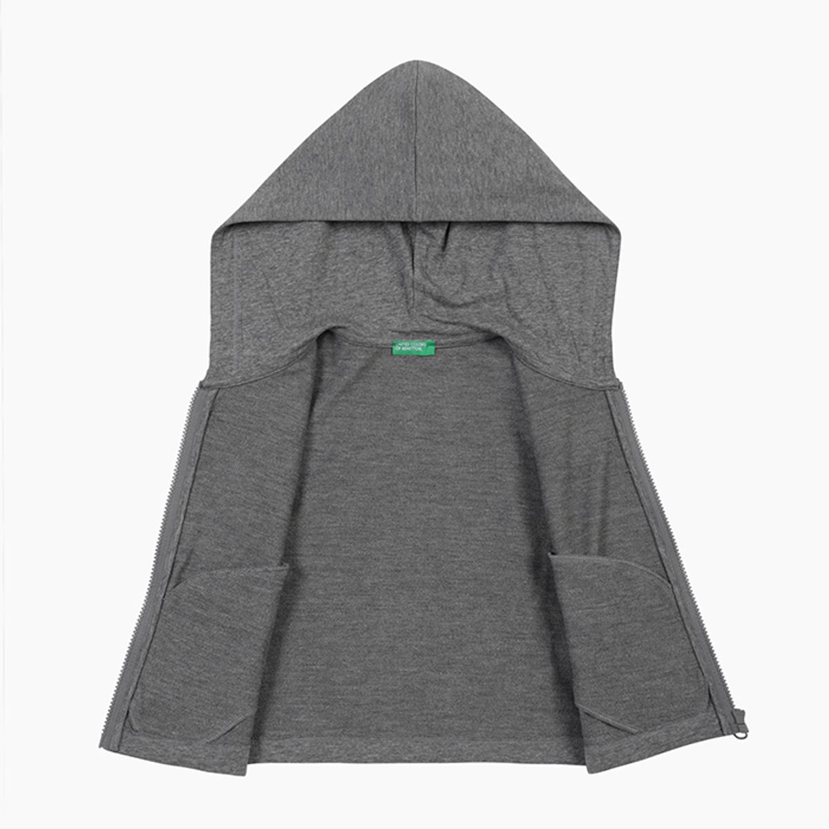 베네통키즈(BENETTONKIDS) 코튼 후드 집업_3NBMC505EMG