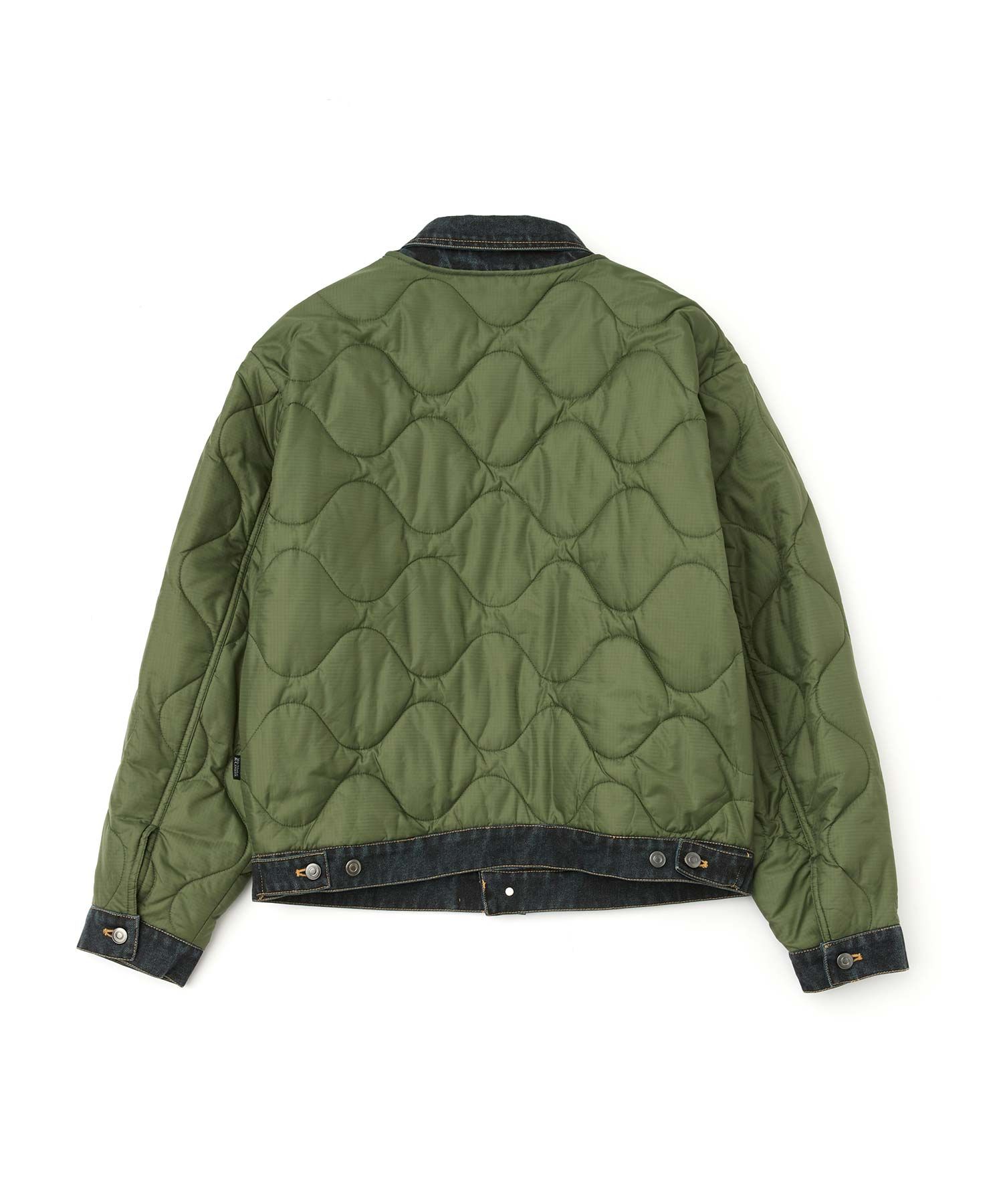 MUSINSA公式 | WMC デニムレイヤーキルティングジャケット_KHAKI