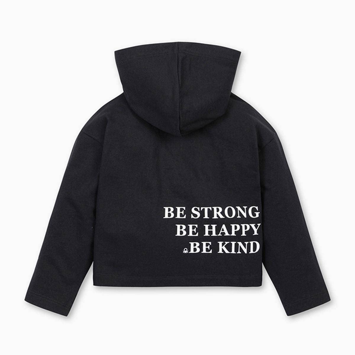 베네통키즈(BENETTONKIDS) 그래픽 후디 맨투맨_3NBMC2053BK