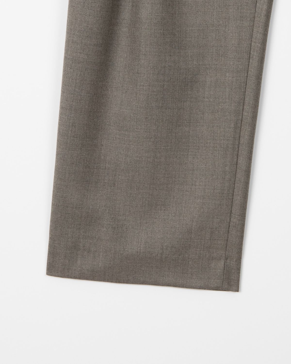 디앤드퀘스천(THEENDQUESTION) Wool belt tuck pants / BROWN