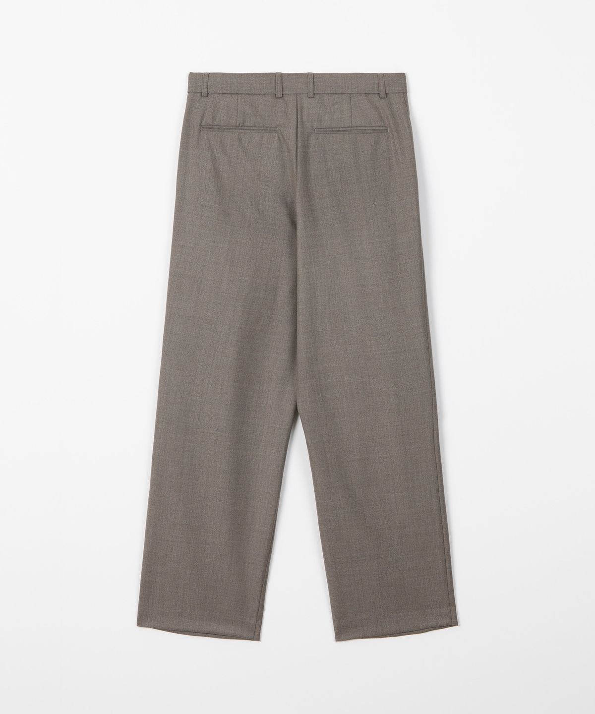 디앤드퀘스천(THEENDQUESTION) Wool belt tuck pants / BROWN