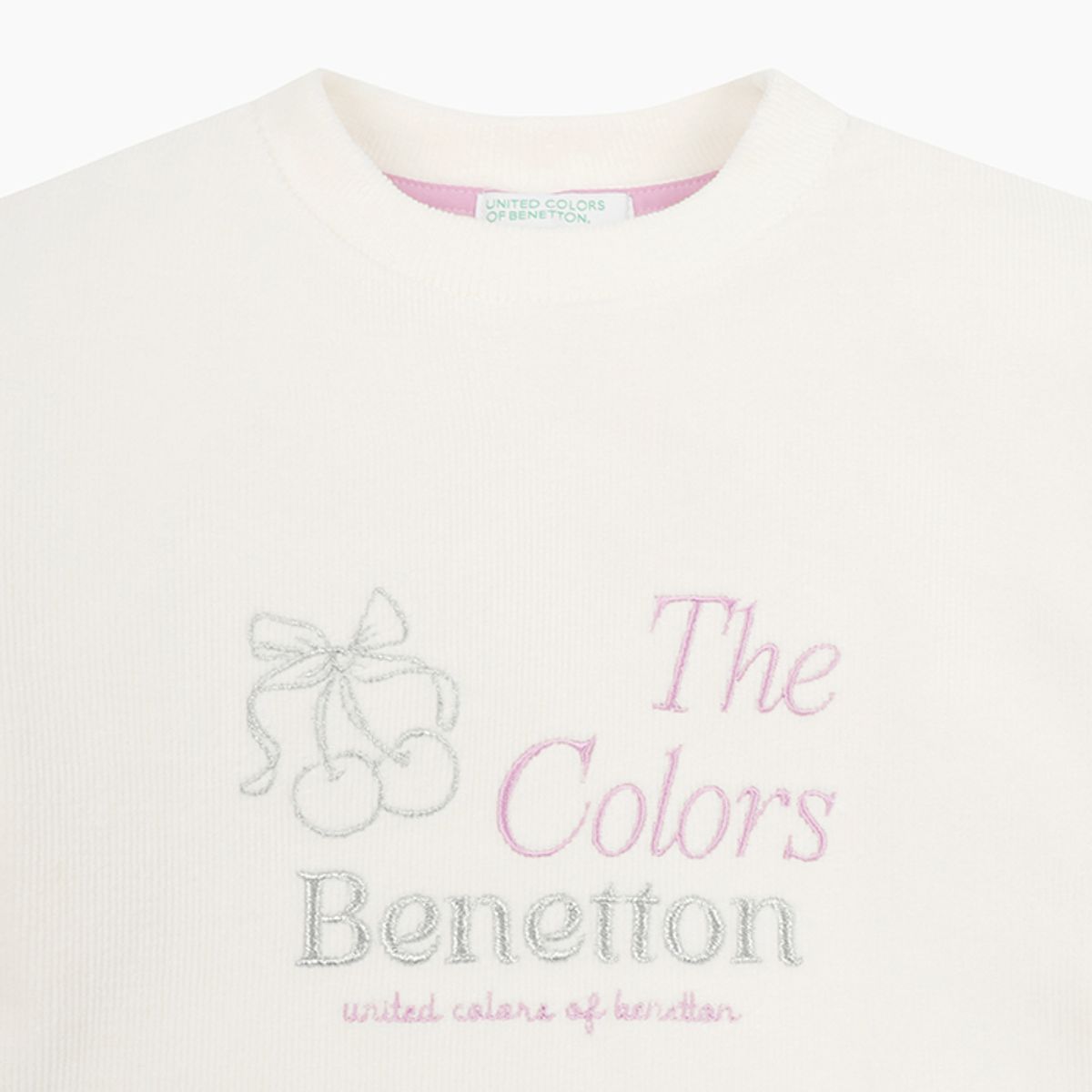 베네통키즈(BENETTONKIDS) 골 벨로아 언발 티셔츠_QATS15561IV