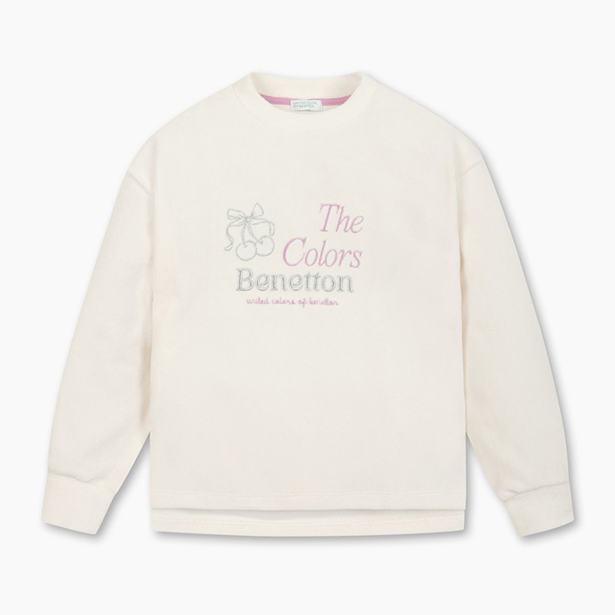 베네통키즈(BENETTONKIDS) 골 벨로아 언발 티셔츠_QATS15561IV