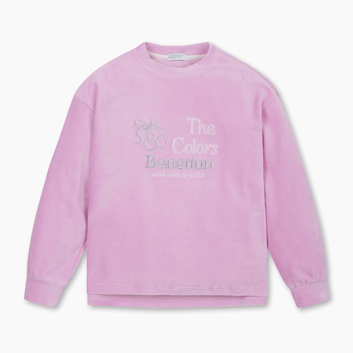 베네통키즈(BENETTONKIDS) 골 벨로아 언발 티셔츠_QATS15561LV