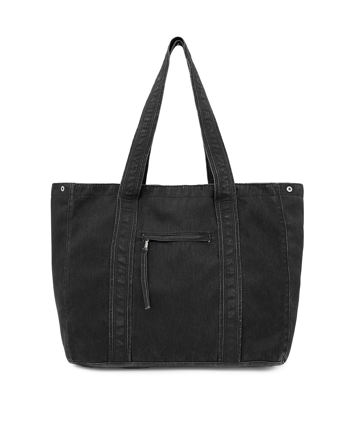 인템포무드(INTEMPOMOOD) 코브 워시드 쇼퍼백_차콜