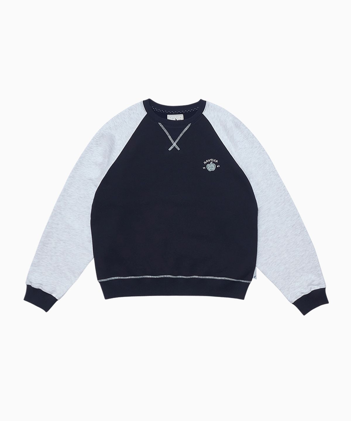 오헤시오(OHESHIO) NTC X OHESHIO APPLE LOGO SWEATSHIRT, NAVY