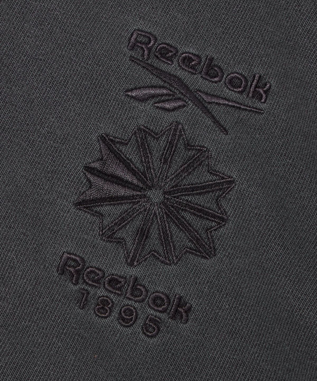 리복(REEBOK) 가먼트다잉 릴렉스 핏 풀집업 - 블랙