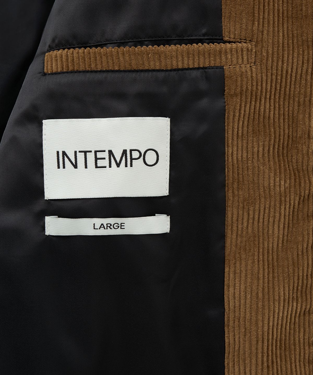 인템포무드(INTEMPOMOOD) 제임스 더블 포켓 해링턴 재킷_카멜