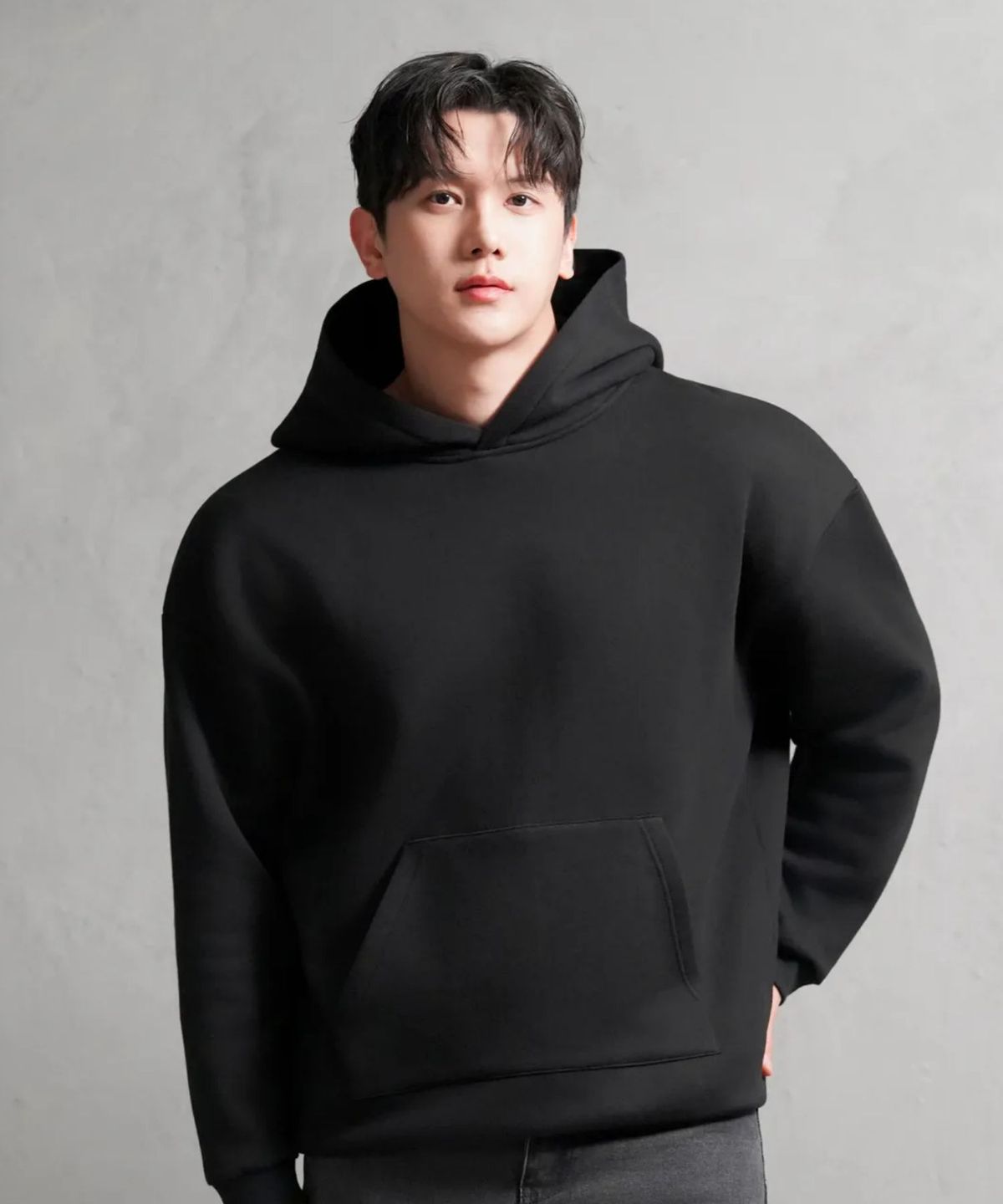 디바라(DIBALA) 어깨패드가 들어간 특허 오버핏 기모 후드티 디바라 시그니처 수트