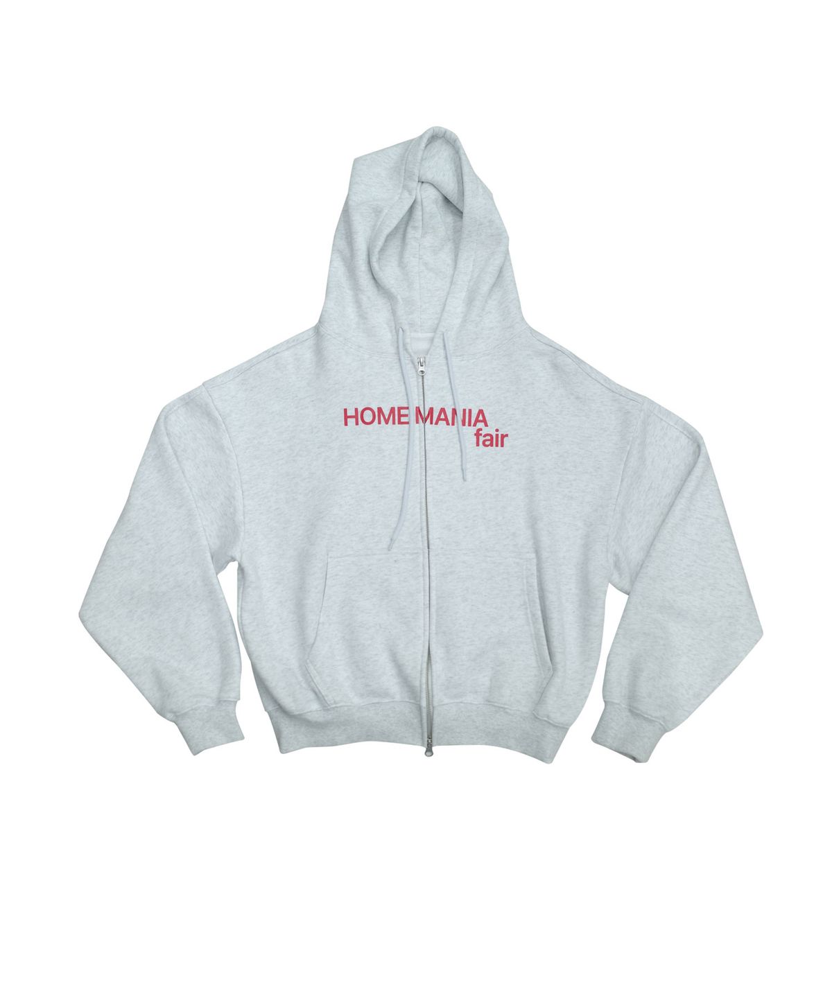 이스트쿤스트(ISTKUNST) HMF LOGO HOOD ZIP UP_LIGHT GREY(IK2FFMM486C)