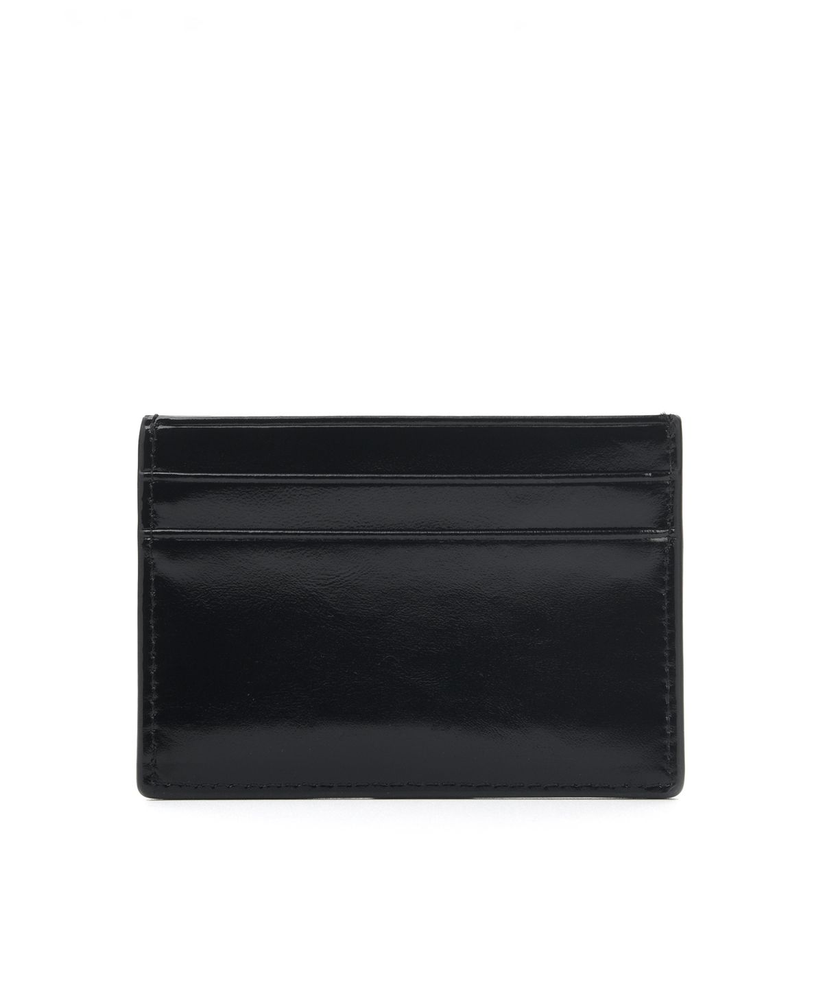 닉앤니콜(NICK&NICOLE) METAL LEATHER SOFT CARD WALLET_BLACK