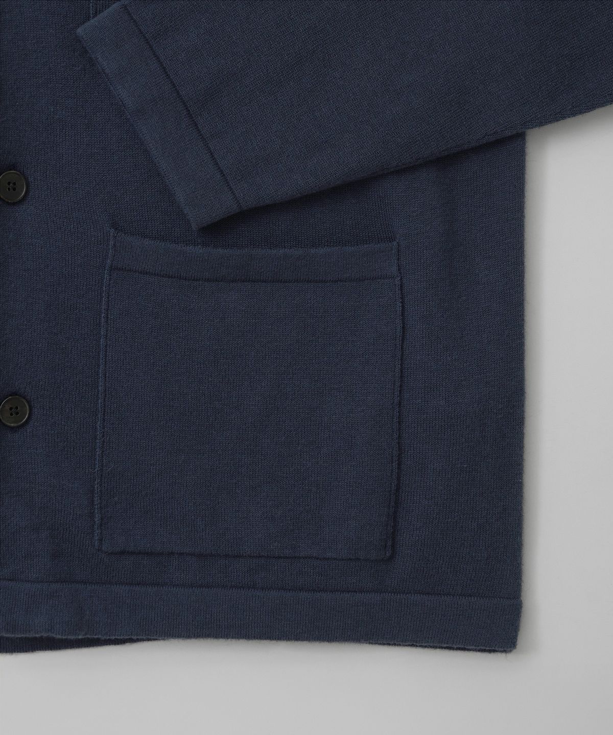어나더 오피스(ANOTHER OFFICE) Knitted Coverall Jacket (French navy)