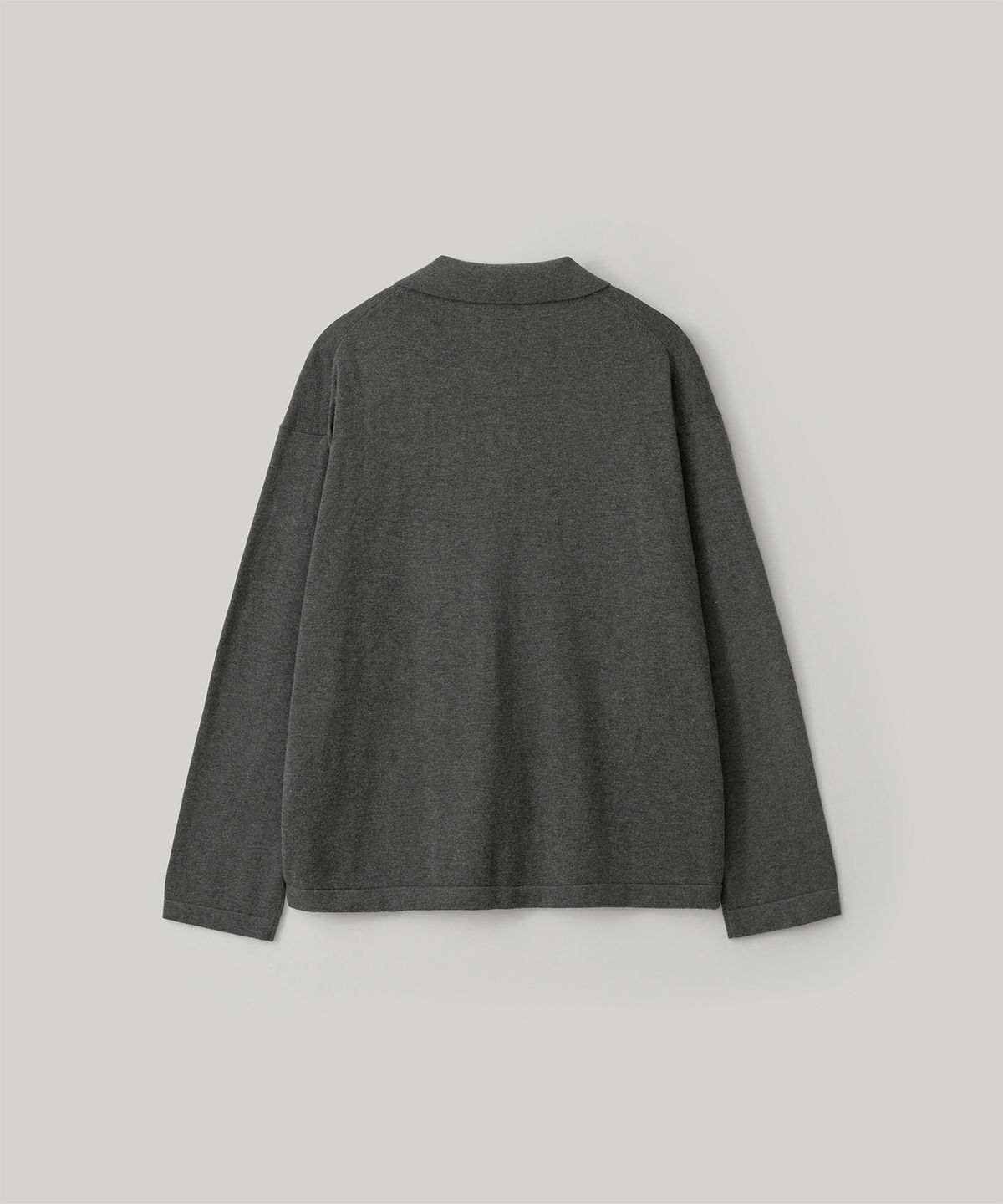 어나더 오피스(ANOTHER OFFICE) Knitted Coverall Jacket (Heather charcoal)