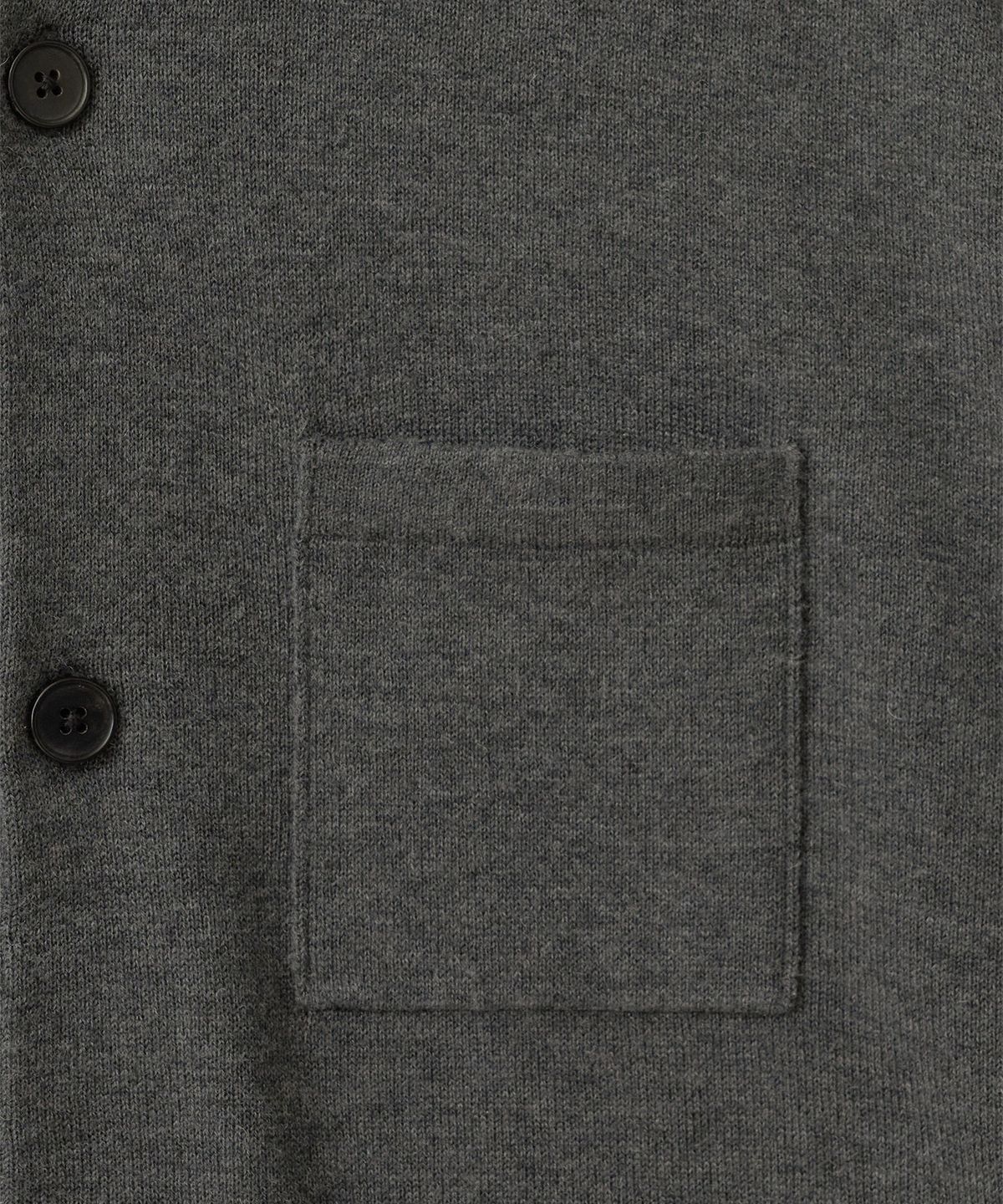 어나더 오피스(ANOTHER OFFICE) Knitted Coverall Jacket (Heather charcoal)