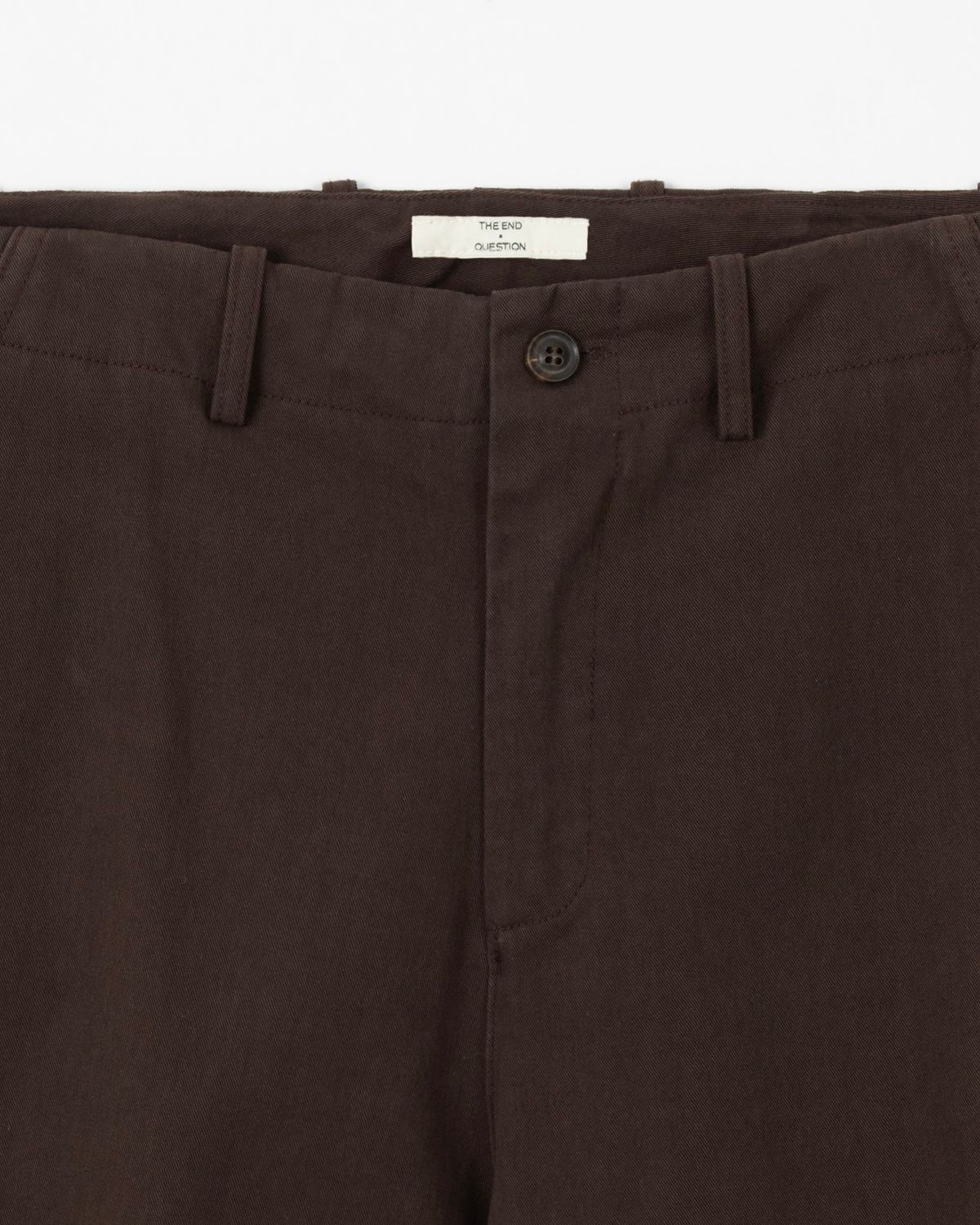 디앤드퀘스천(THEENDQUESTION) Washed cotton cargo pants / BROWN