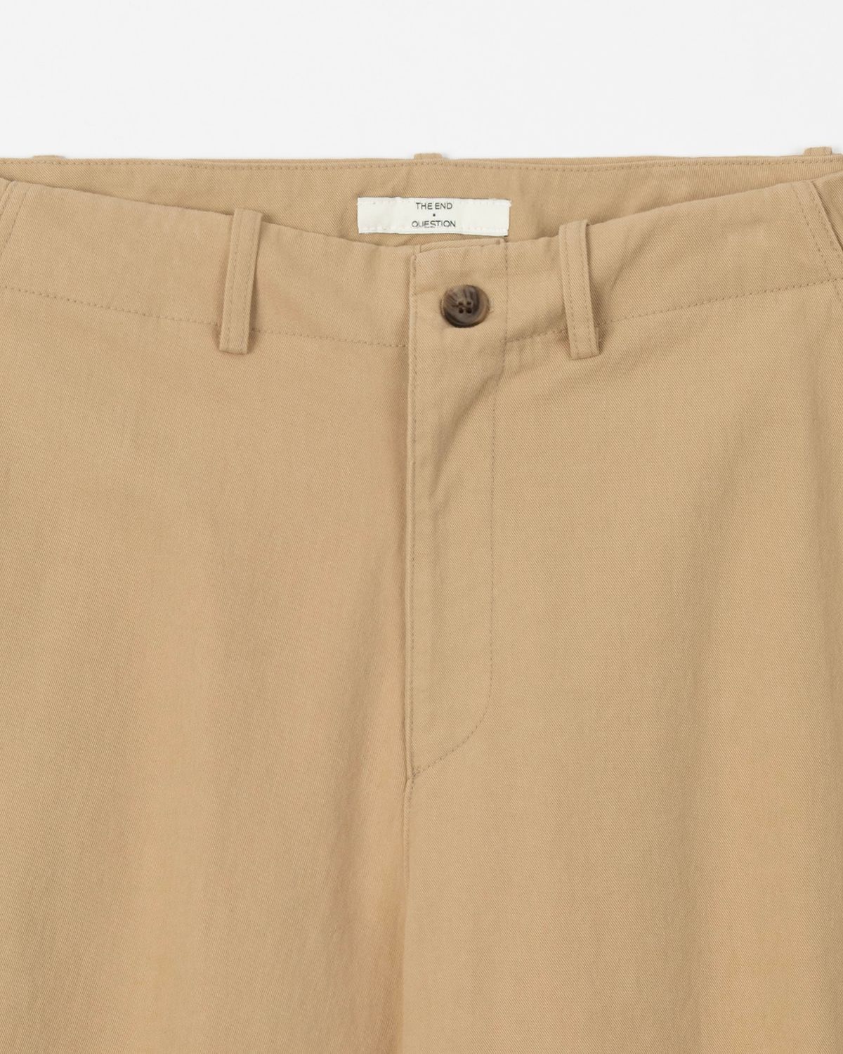디앤드퀘스천(THEENDQUESTION) Washed cotton cargo pants / BEIGE
