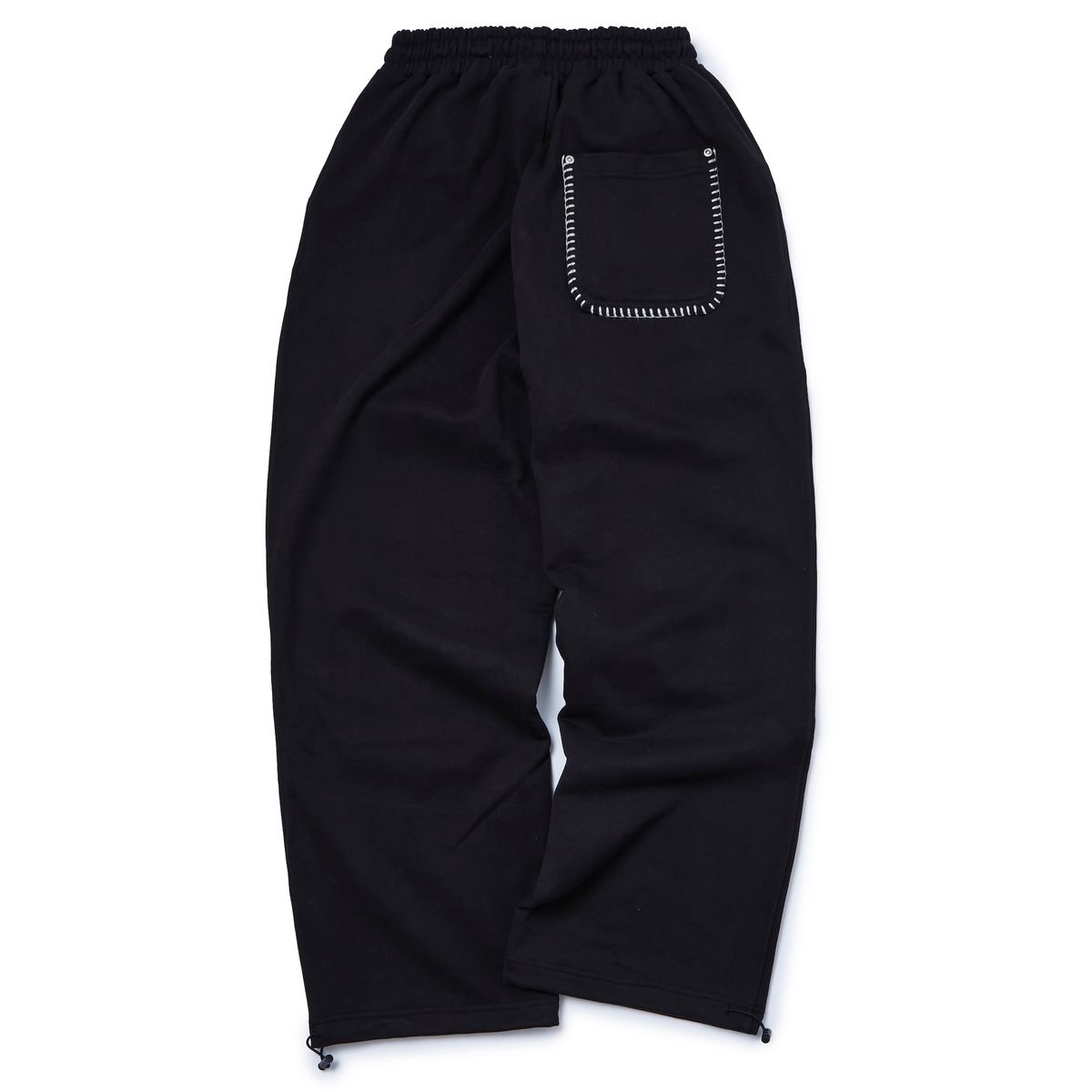 가먼츠팹(GARMENTS FAB) Blanket Stitch Carpenter Sweatpants (BLACK)