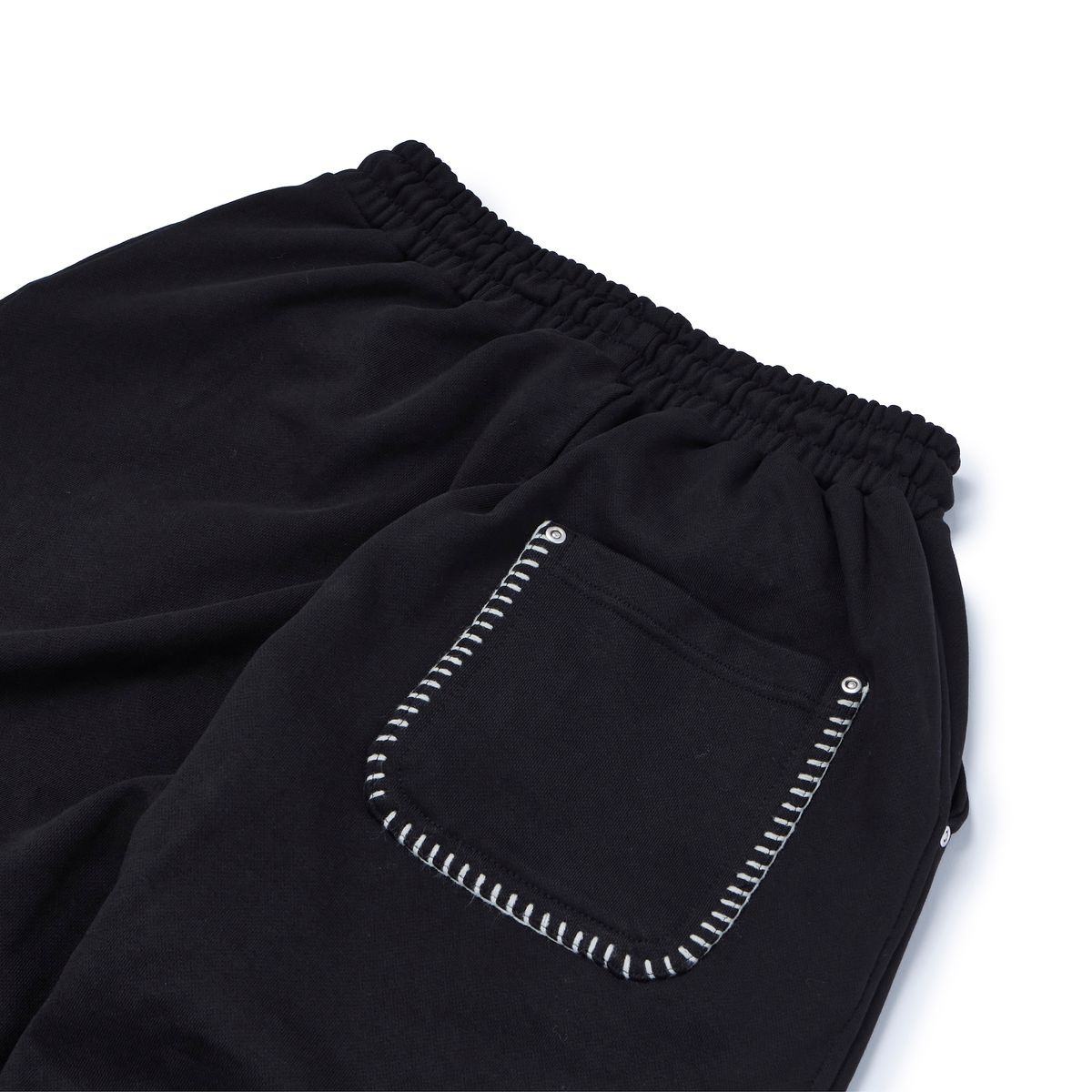 가먼츠팹(GARMENTS FAB) Blanket Stitch Carpenter Sweatpants (BLACK)