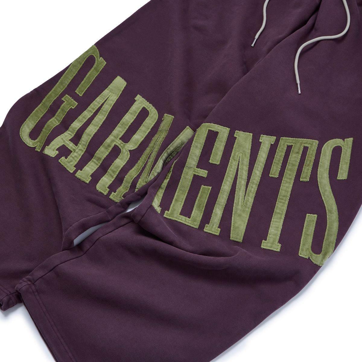 가먼츠팹(GARMENTS FAB) Velvet Applique Sweatpants (PURPLE)