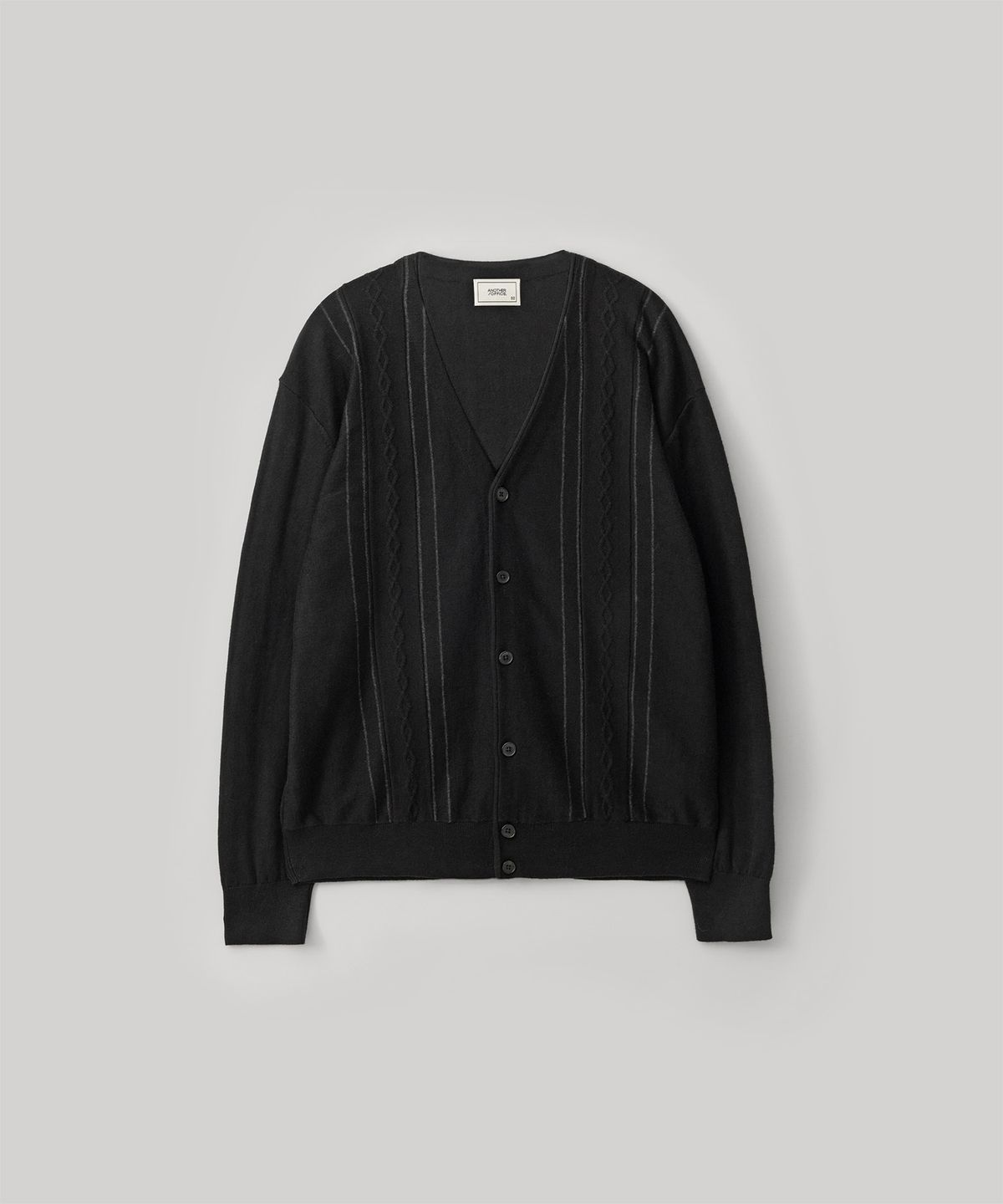 어나더 오피스(ANOTHER OFFICE) Homage Cardigan (Black)