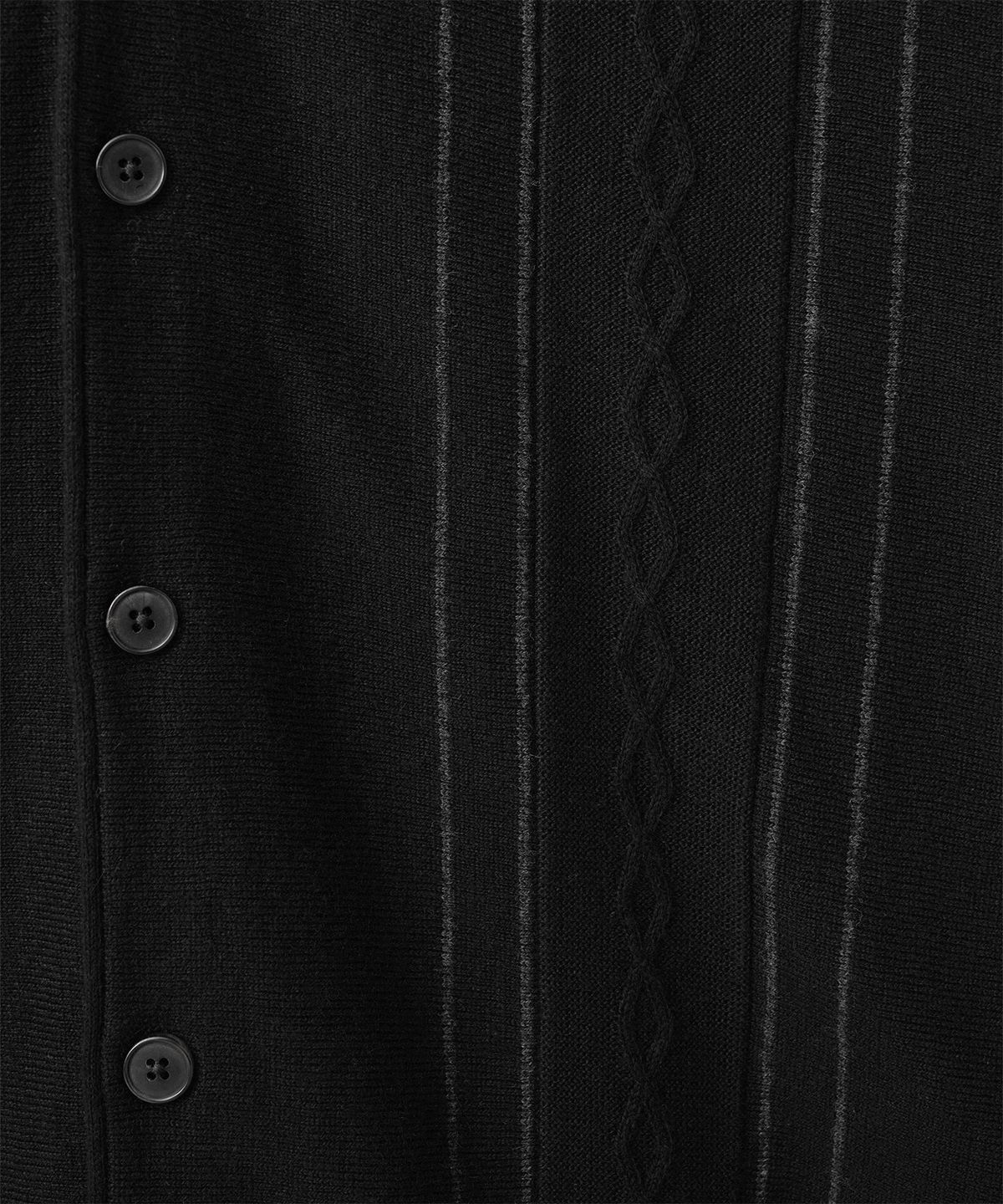어나더 오피스(ANOTHER OFFICE) Homage Cardigan (Black)