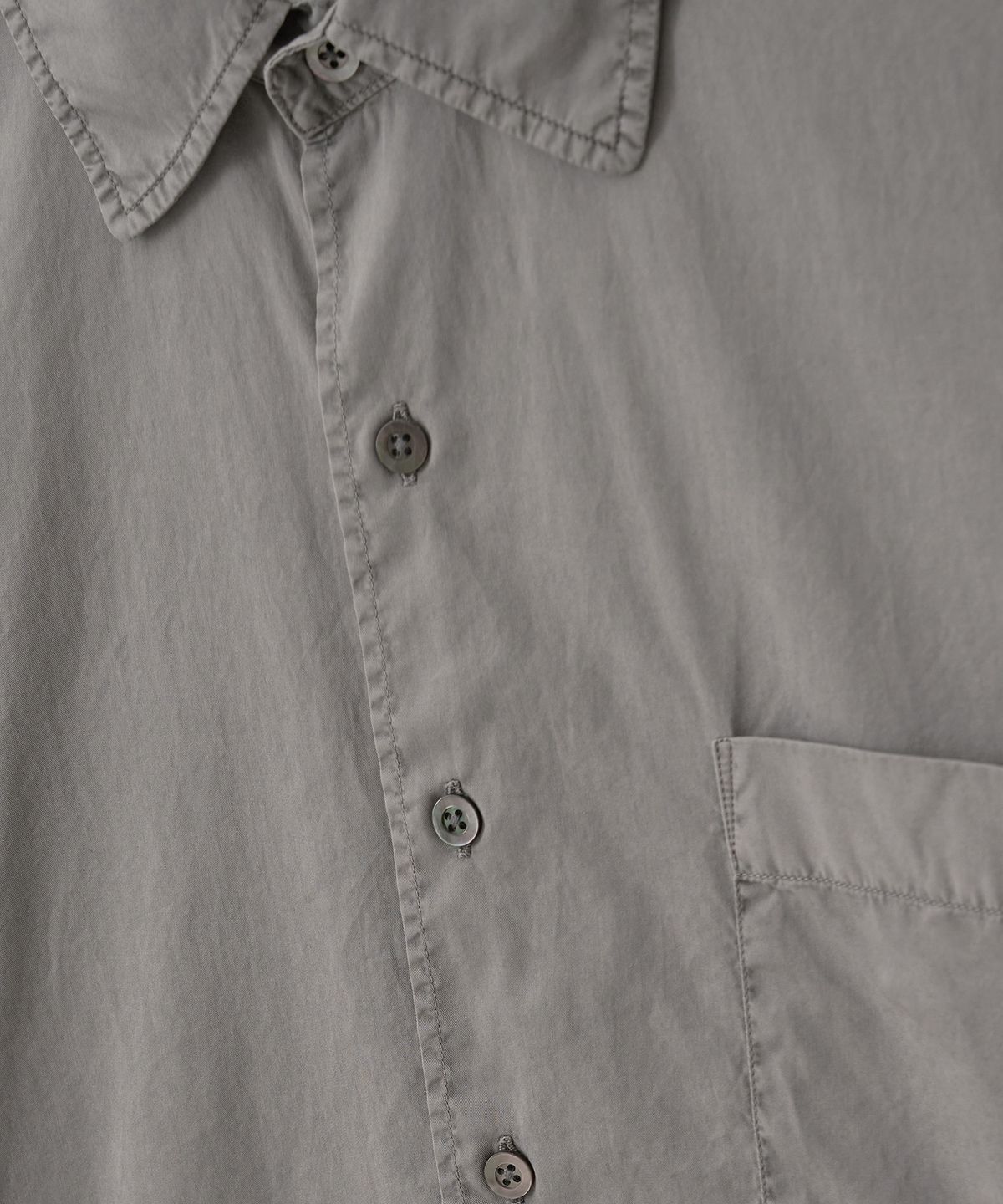 어나더 오피스(ANOTHER OFFICE) [AW] Ordinary Garment Shirt (Faded Gray)