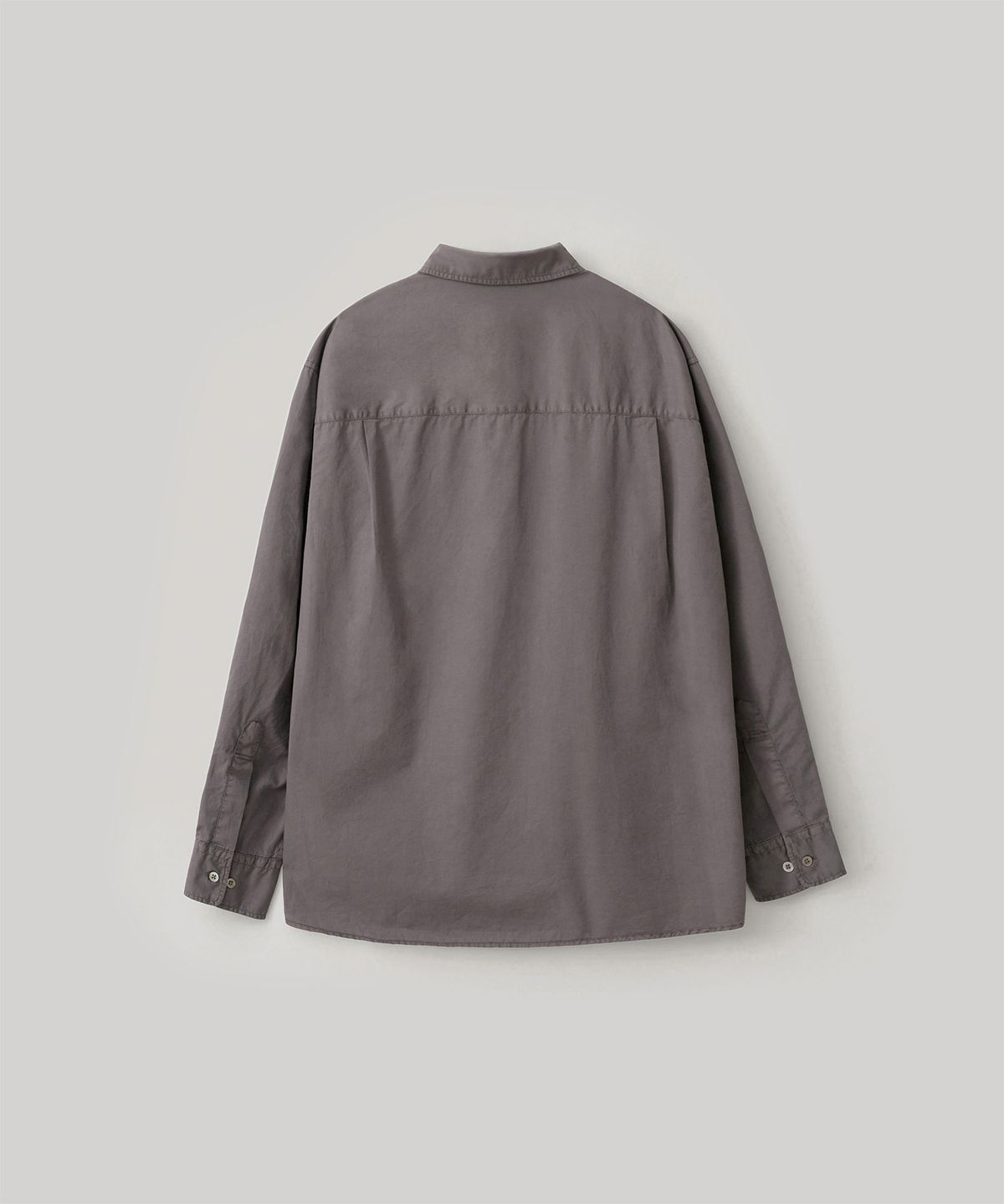 어나더 오피스(ANOTHER OFFICE) [AW] Ordinary Garment Shirt (Charcoal Brown)