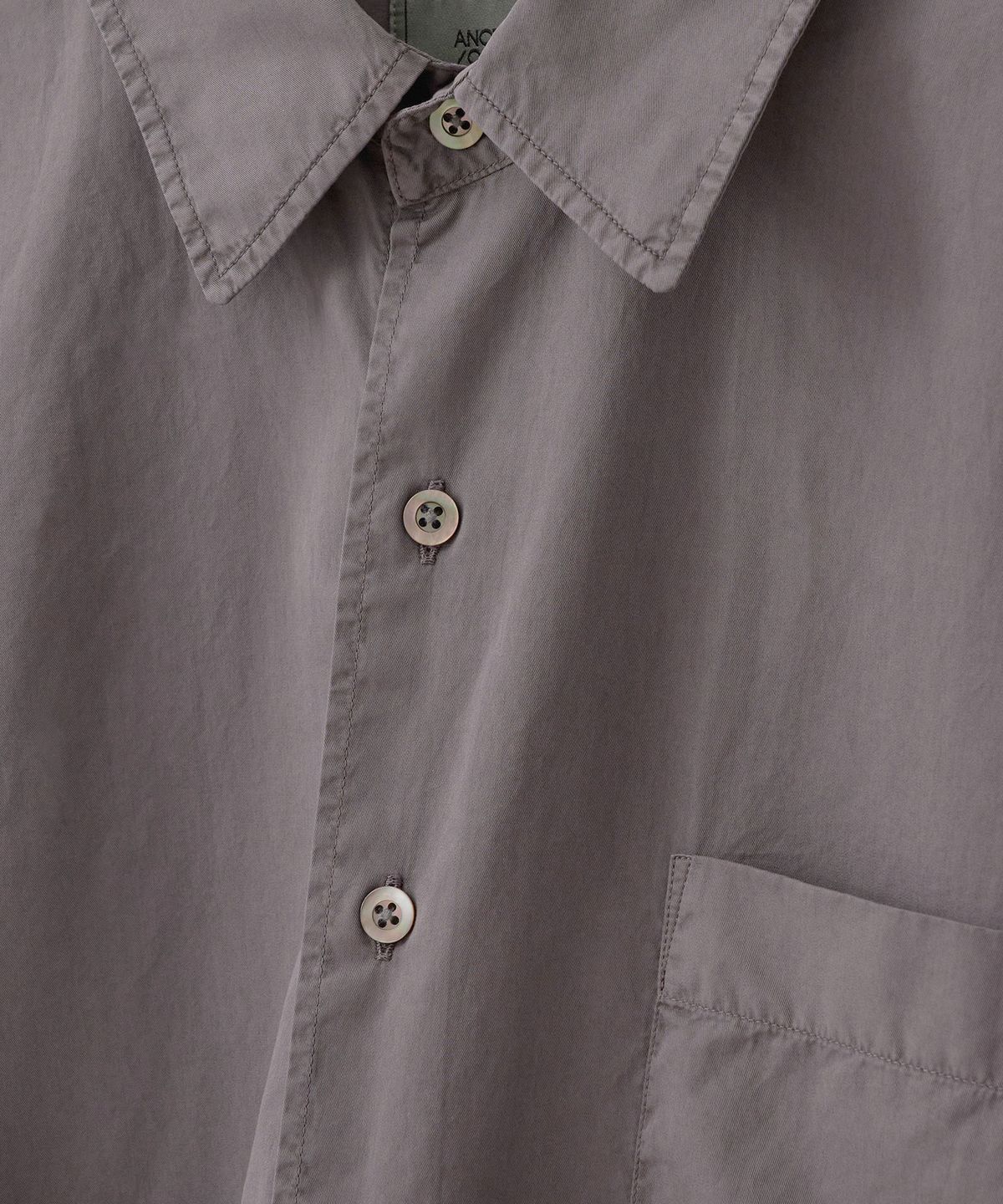 어나더 오피스(ANOTHER OFFICE) [AW] Ordinary Garment Shirt (Charcoal Brown)