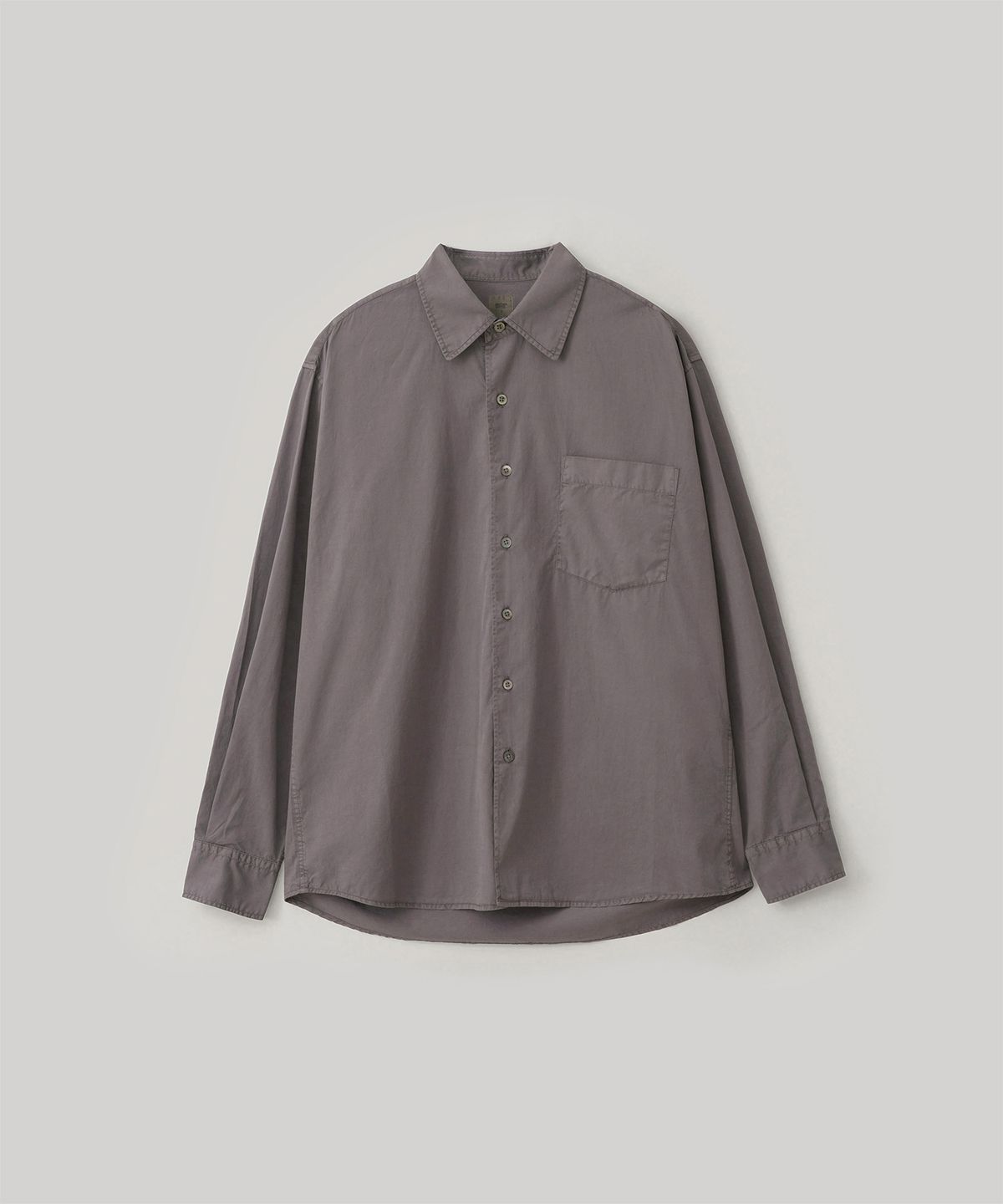 어나더 오피스(ANOTHER OFFICE) [AW] Ordinary Garment Shirt (Charcoal Brown)