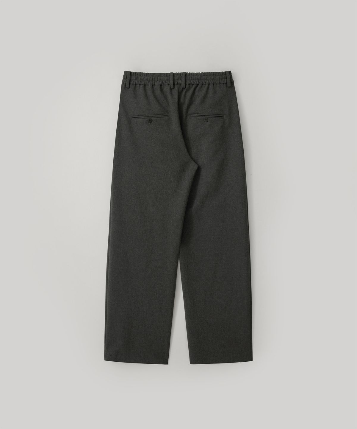 어나더 오피스(ANOTHER OFFICE) [AW] Habana Banded Slacks (Heather Charcoal)